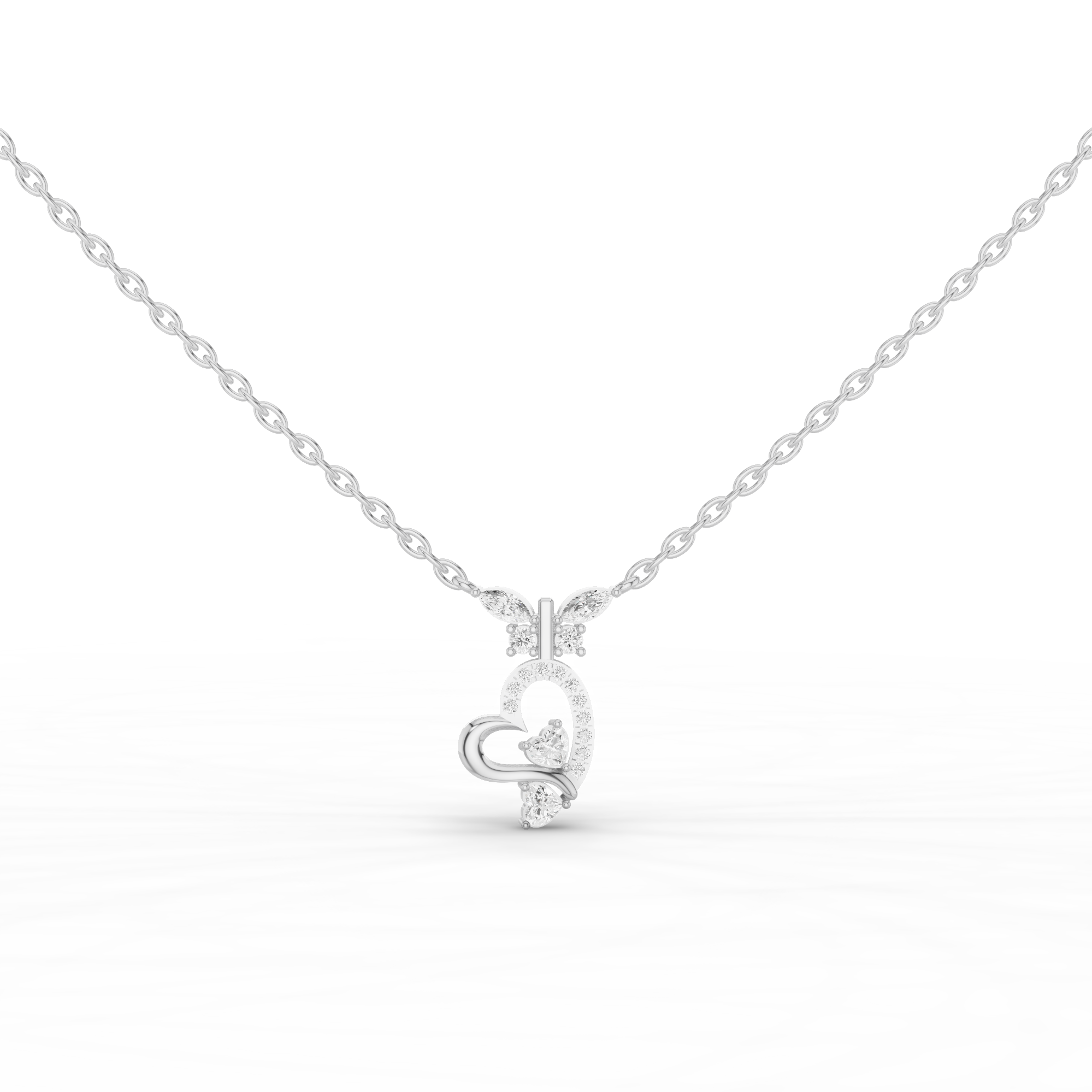 Embellished Heart Necklace