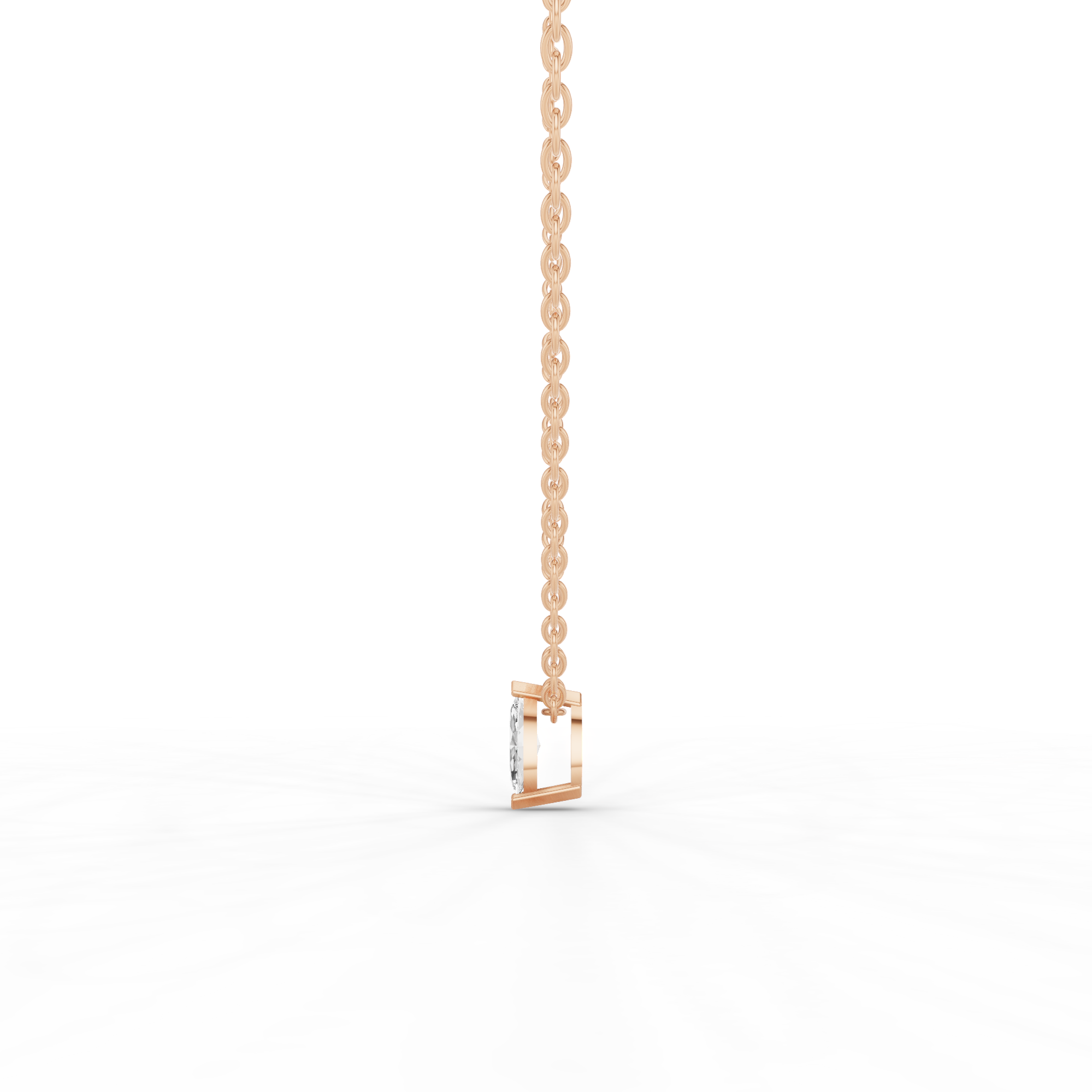 Solitaire Maquise Necklace