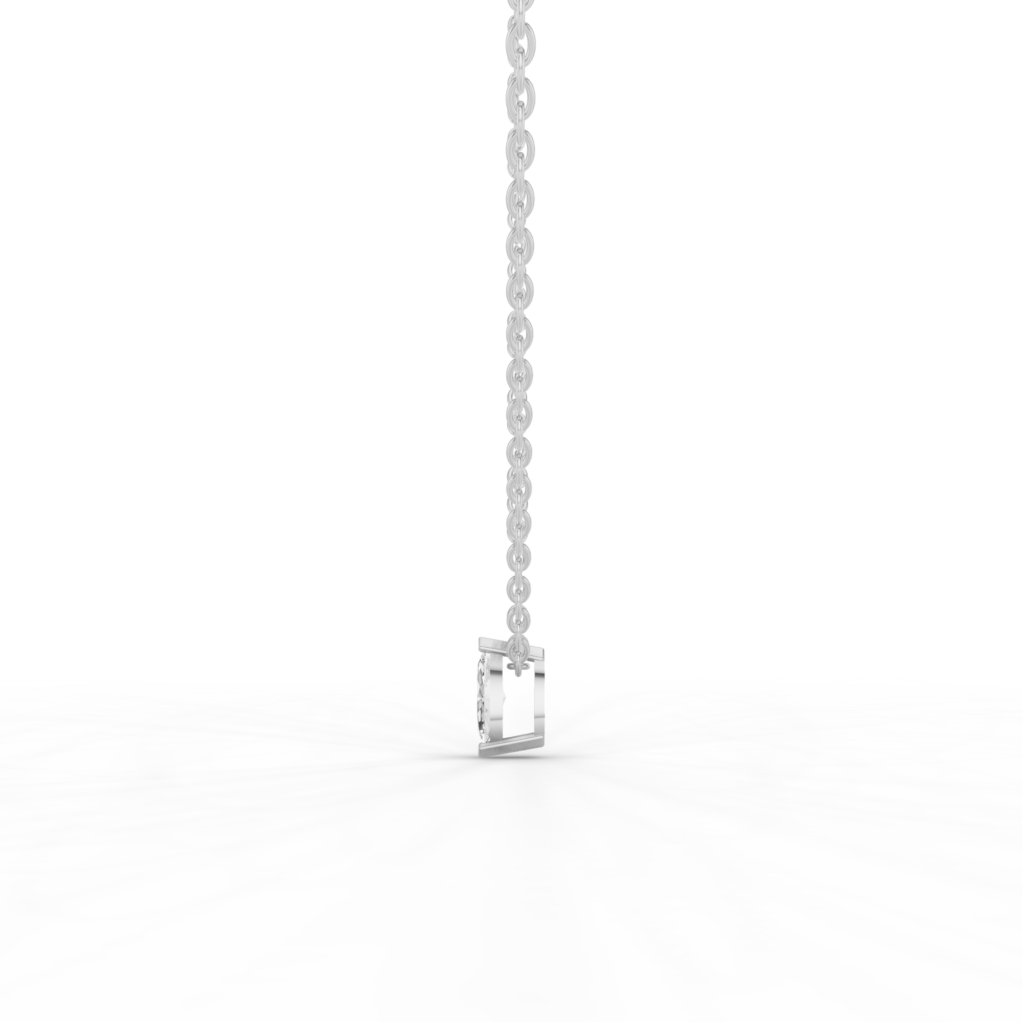 Solitaire Maquise Necklace