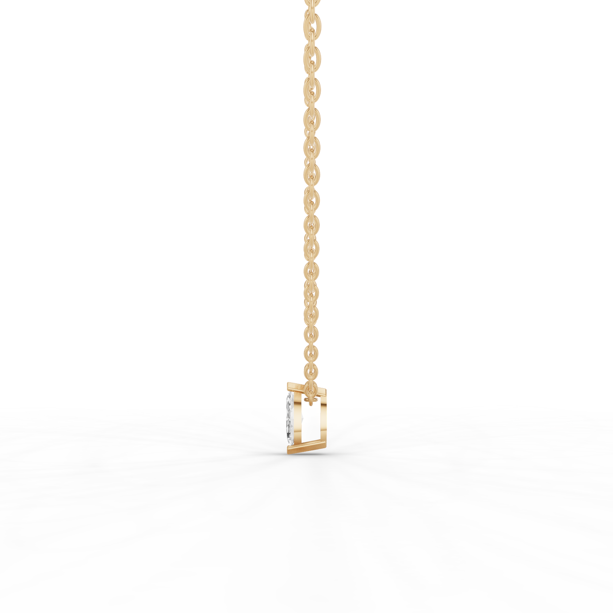 Solitaire Maquise Necklace