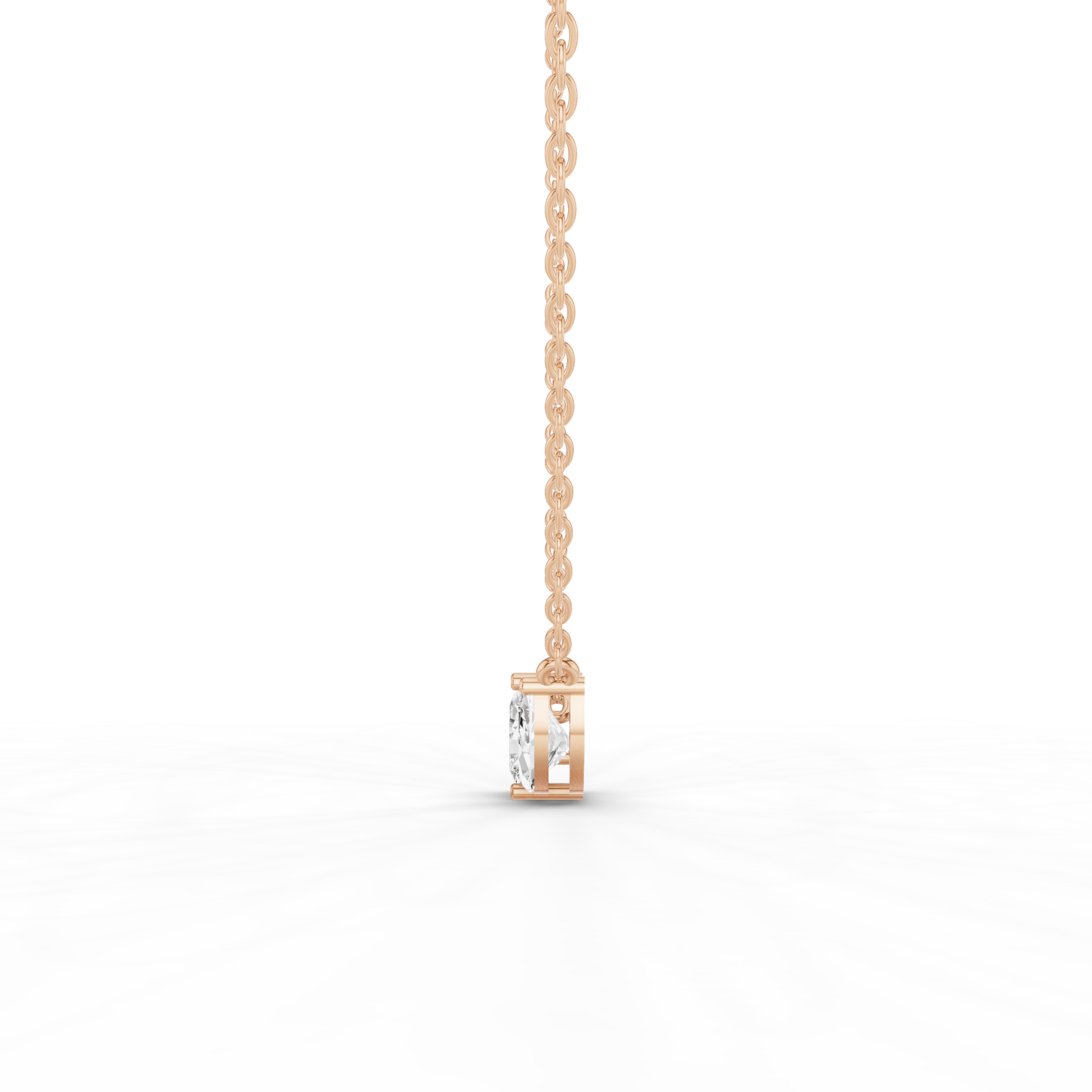Dainty Two Stone Necklace 2 CT
