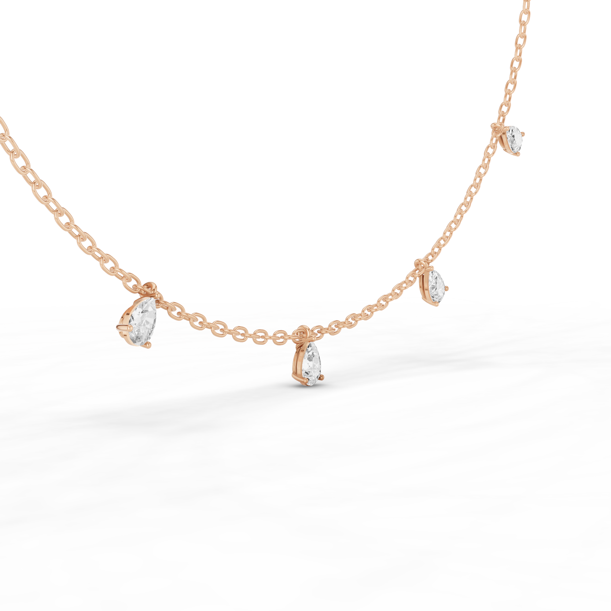 Pear Station Necklace