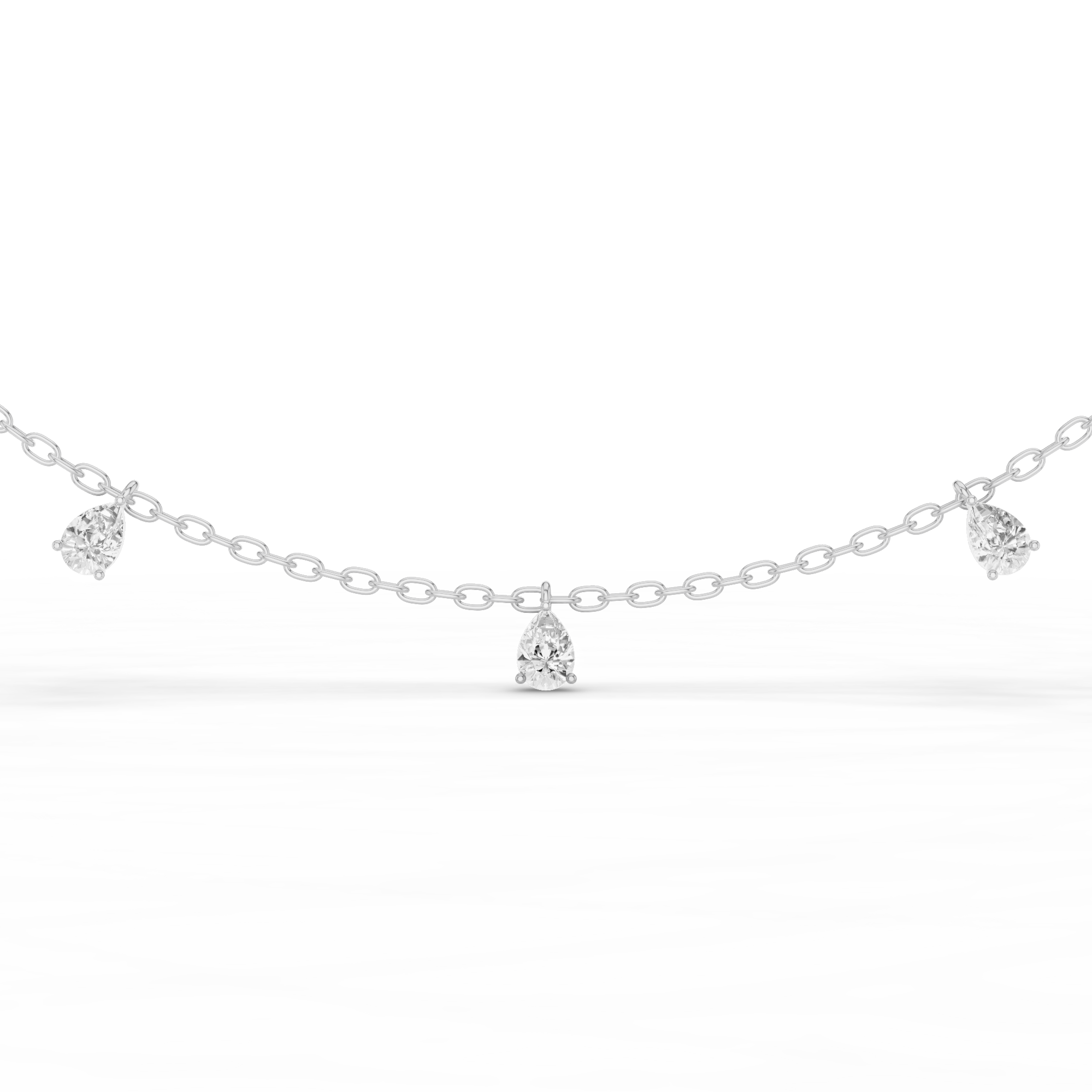 Pear Station Necklace