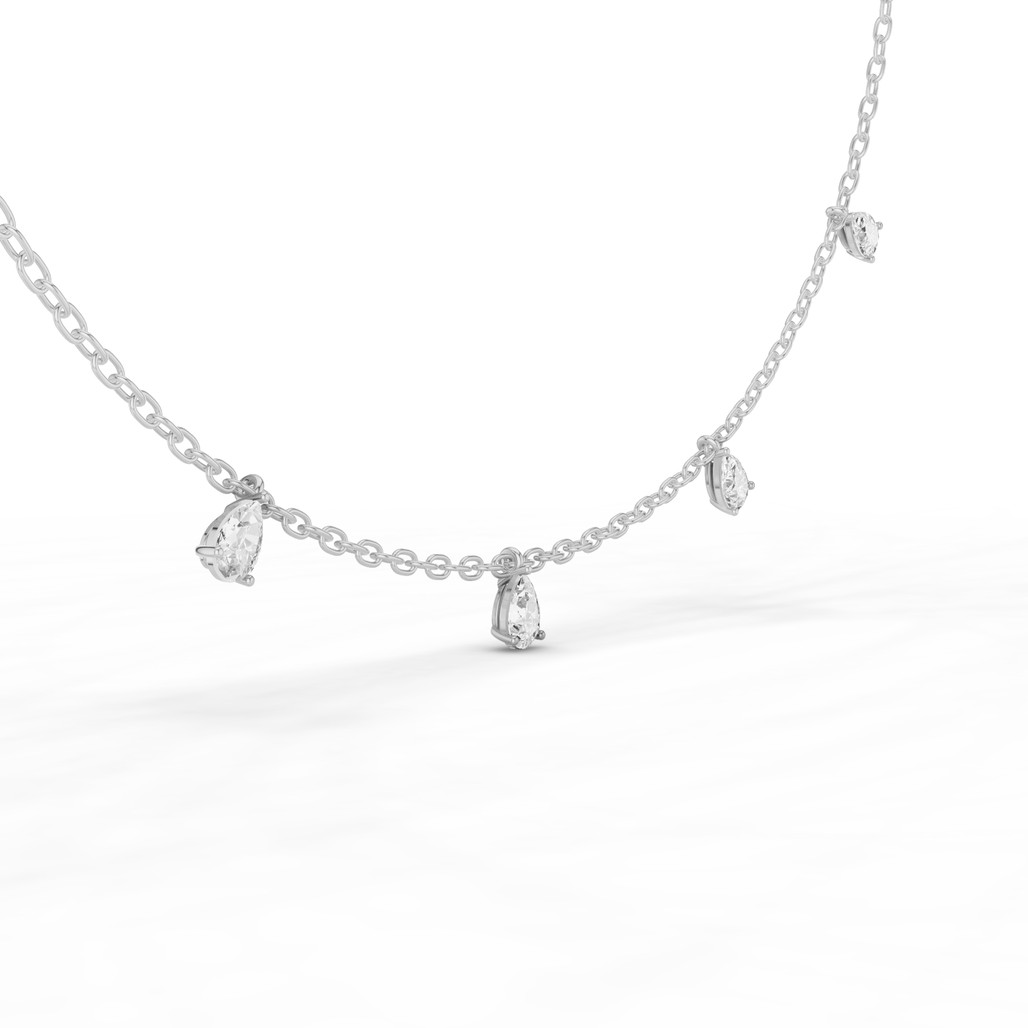 Pear Station Necklace