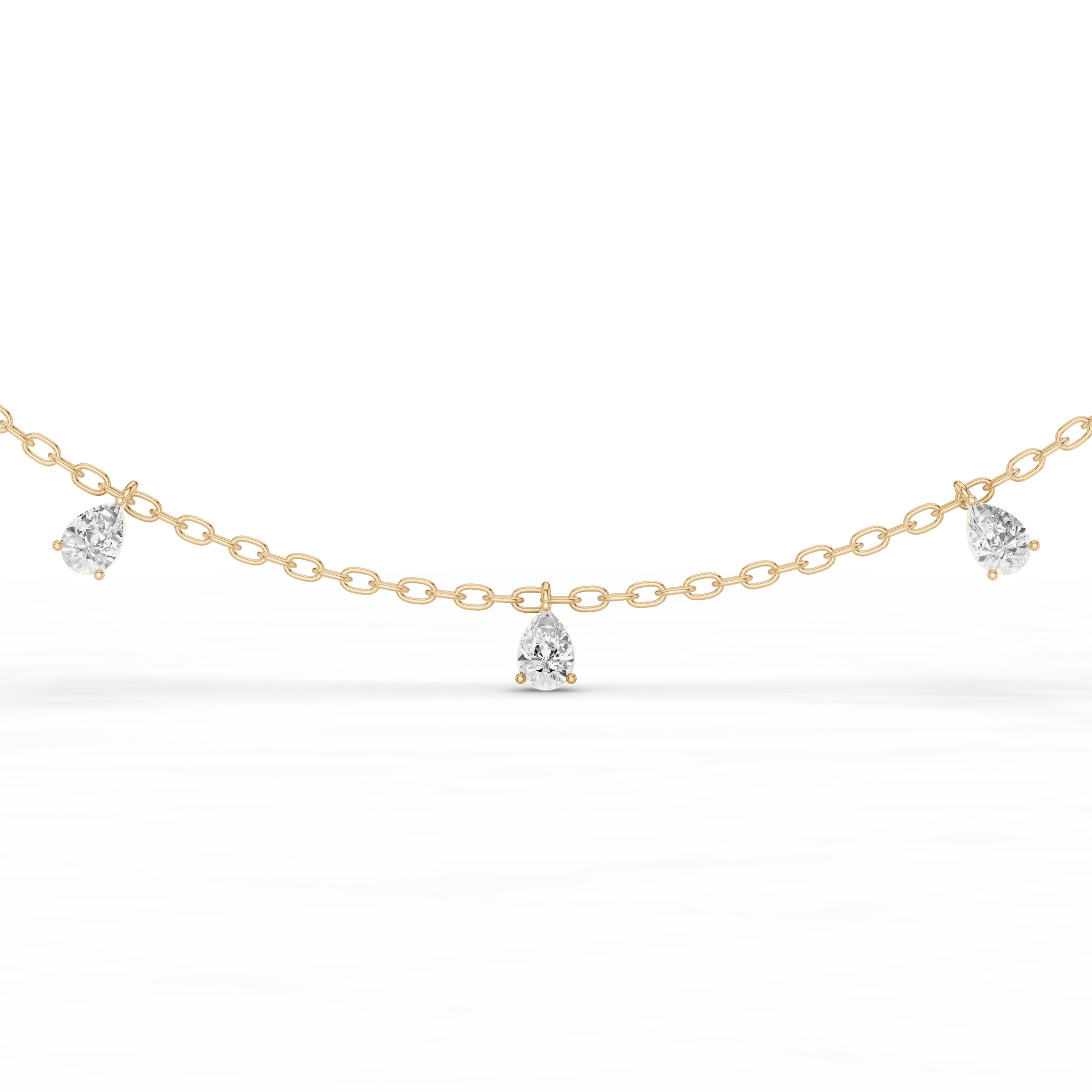 Pear Station Necklace