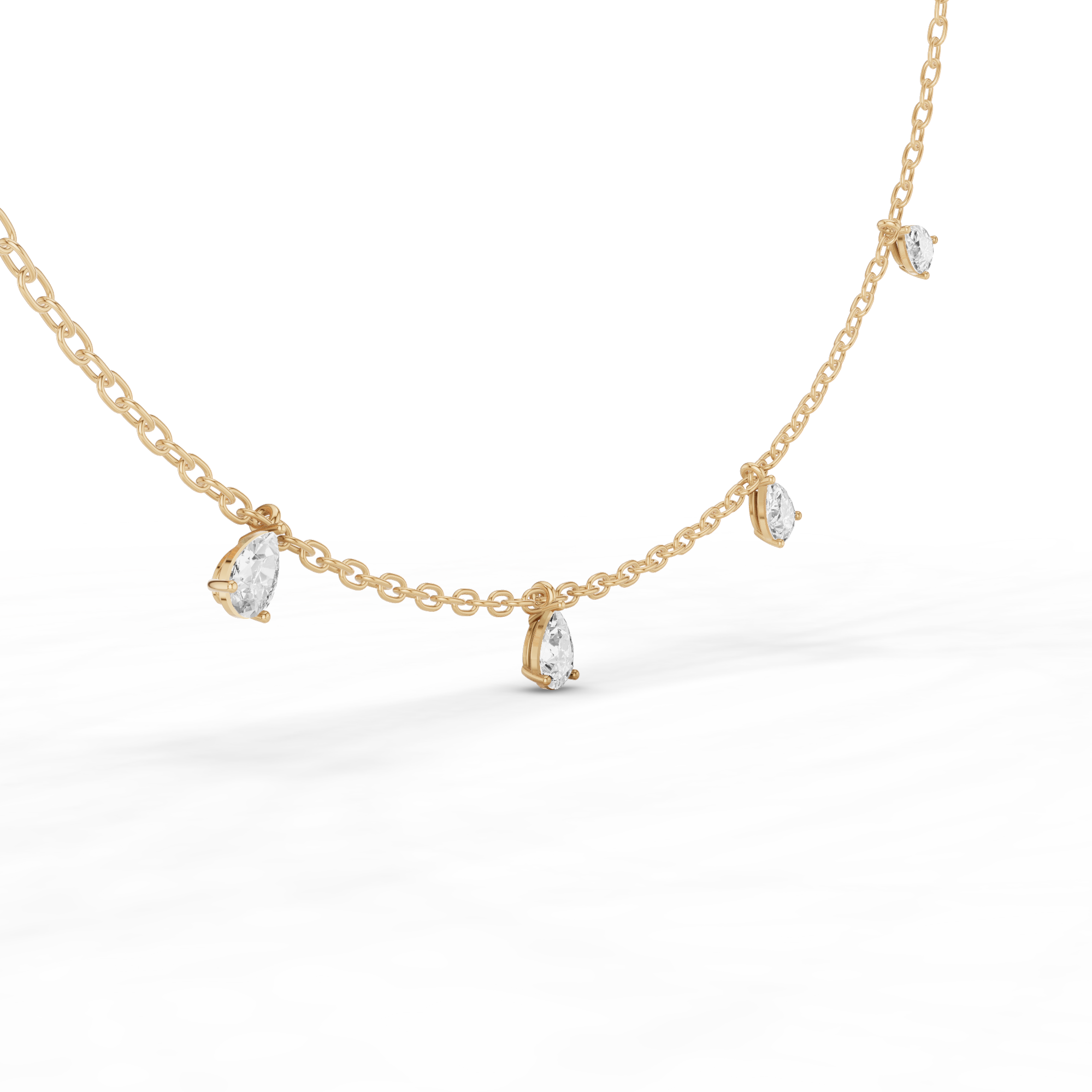 Pear Station Necklace