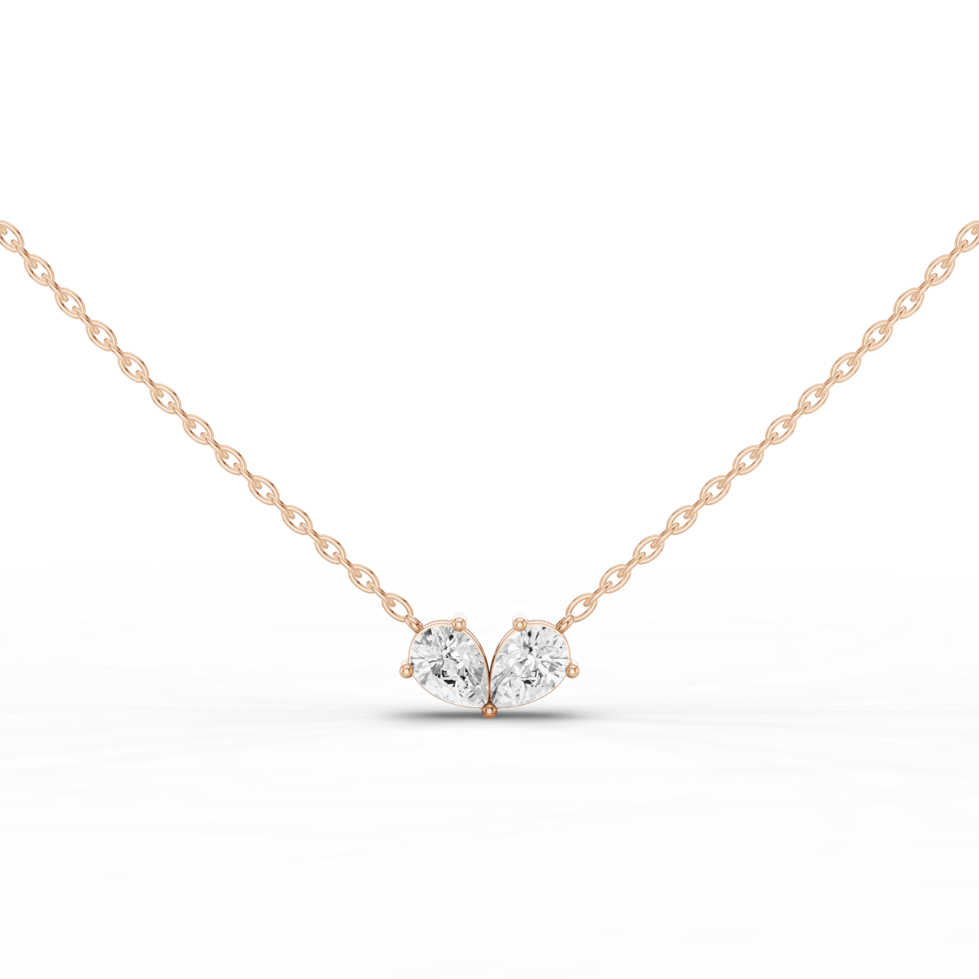 Double Pear Necklace