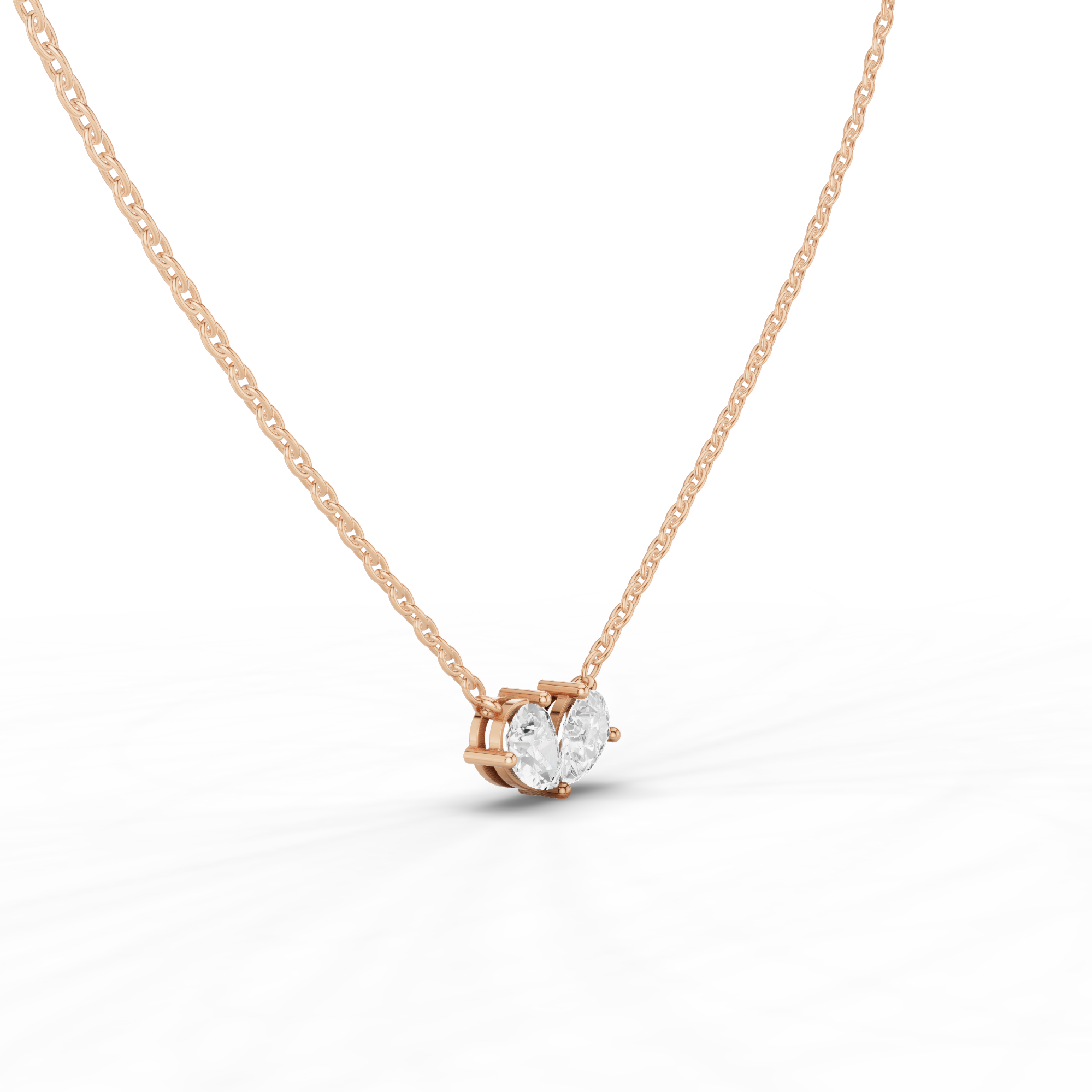 Double Pear Necklace