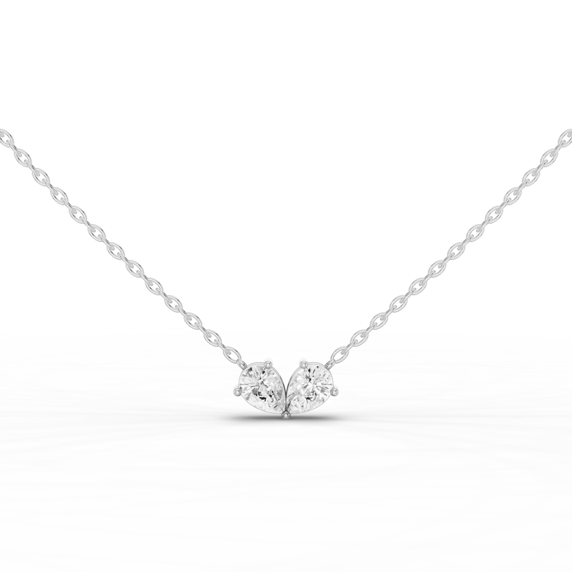 Double Pear Necklace