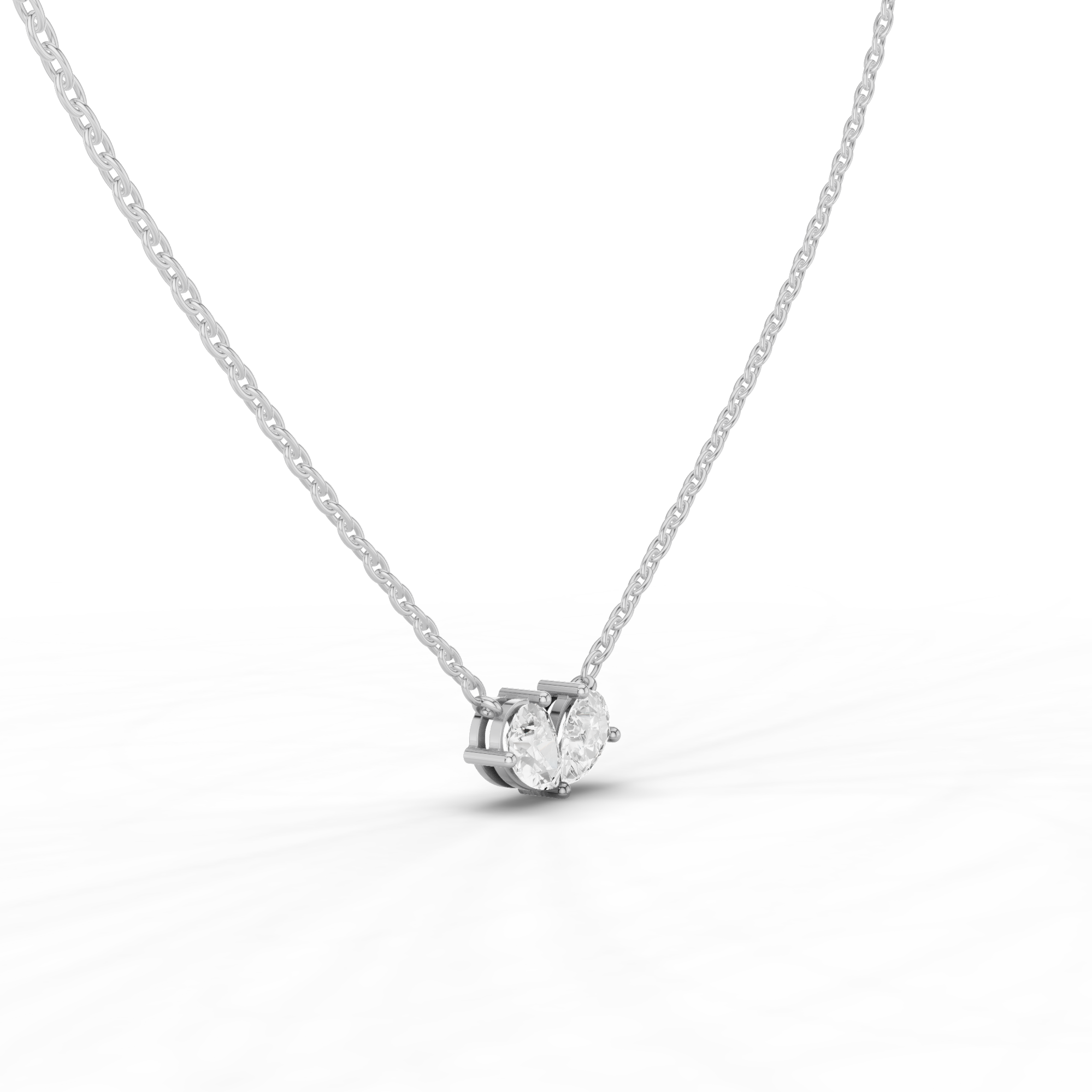 Double Pear Necklace