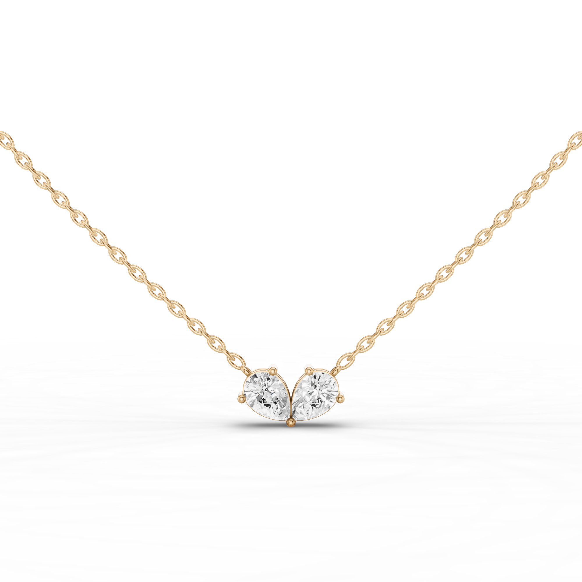 Double Pear Necklace