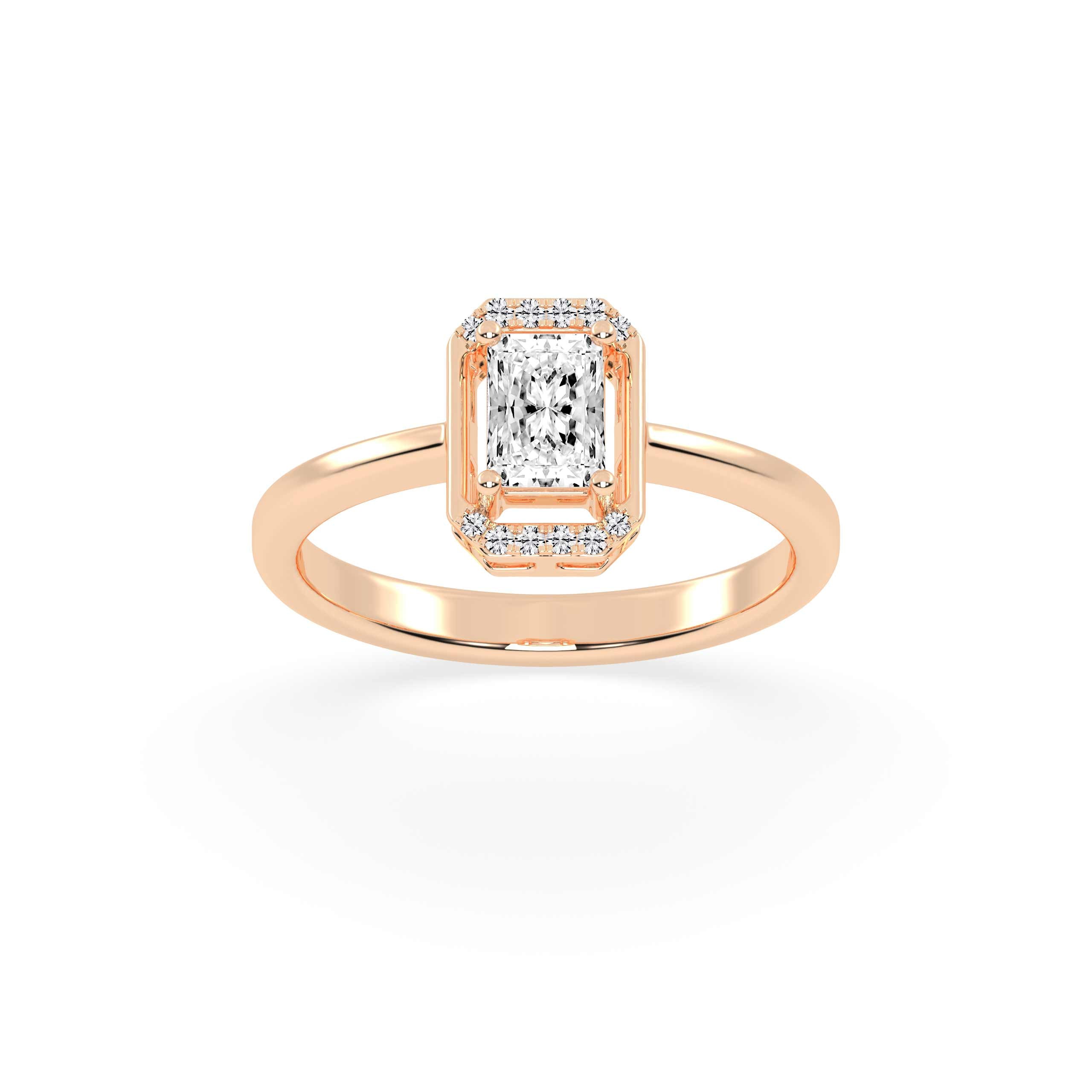 Oval Pave Engagement Ring