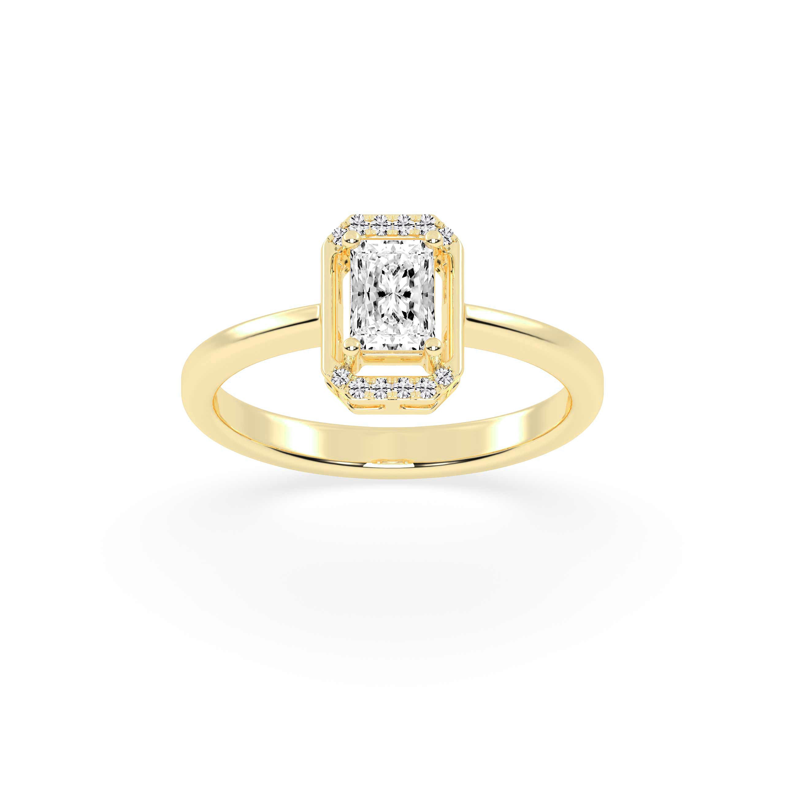 Oval Pave Engagement Ring