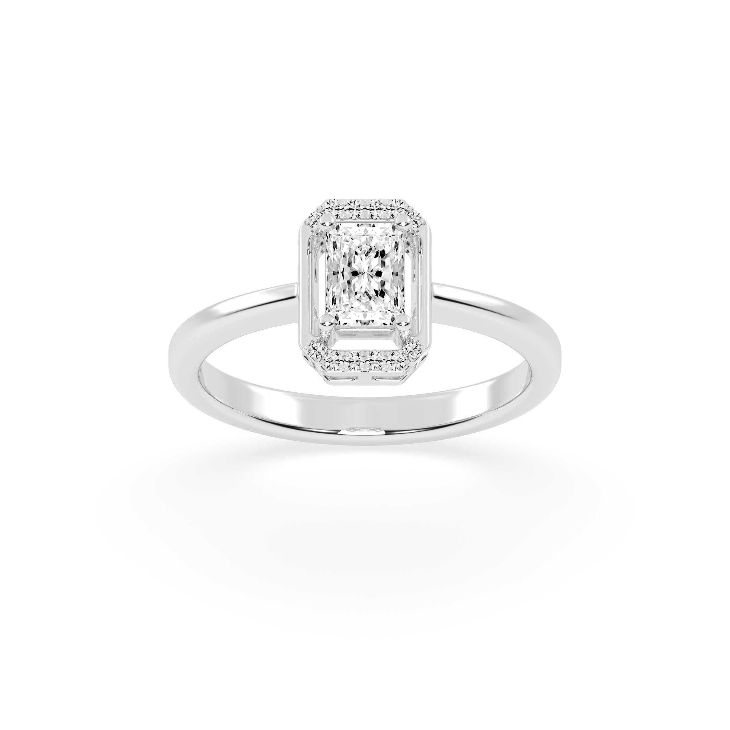 Oval Pave Engagement Ring
