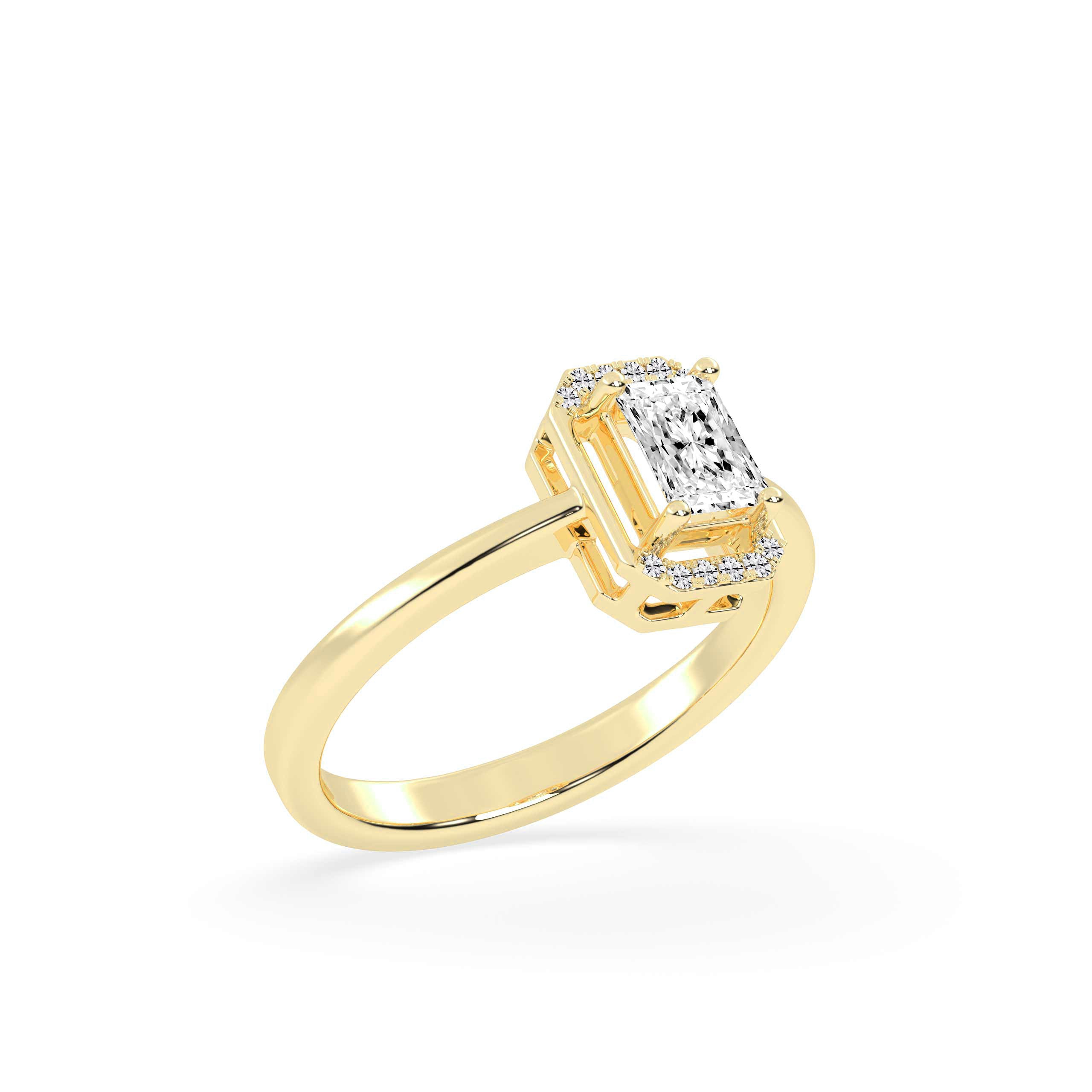 Oval Pave Engagement Ring