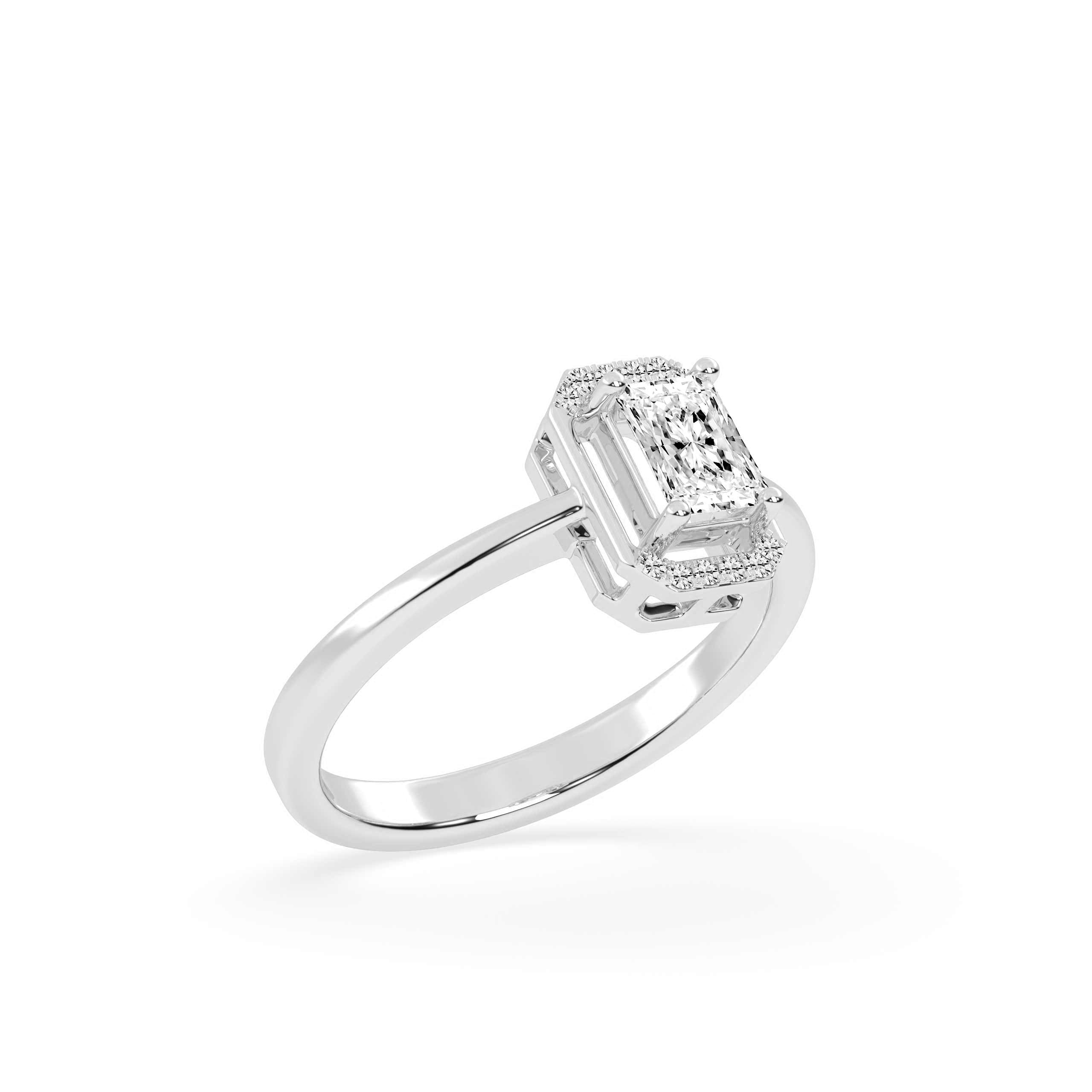 Oval Pave Engagement Ring