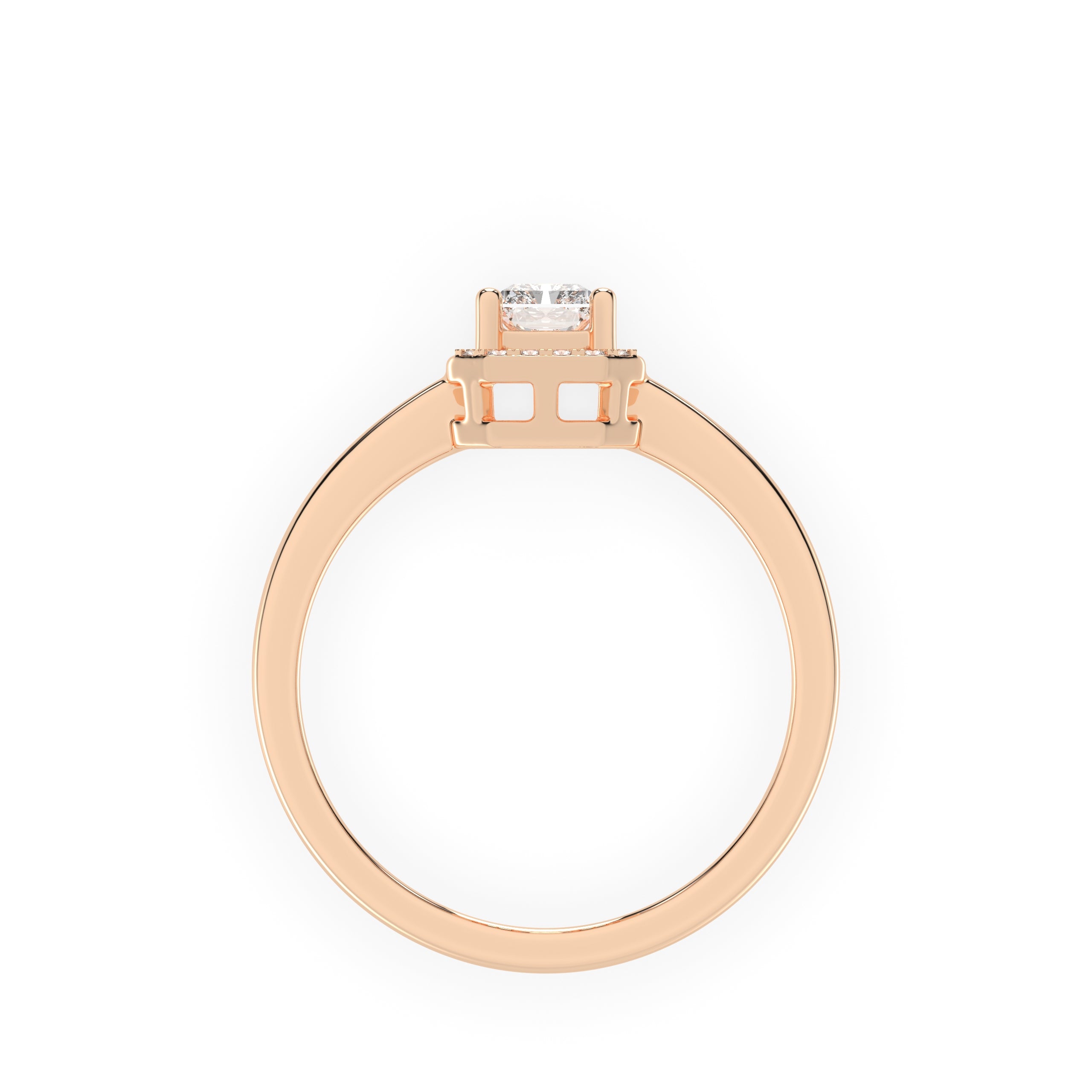 Oval Pave Engagement Ring