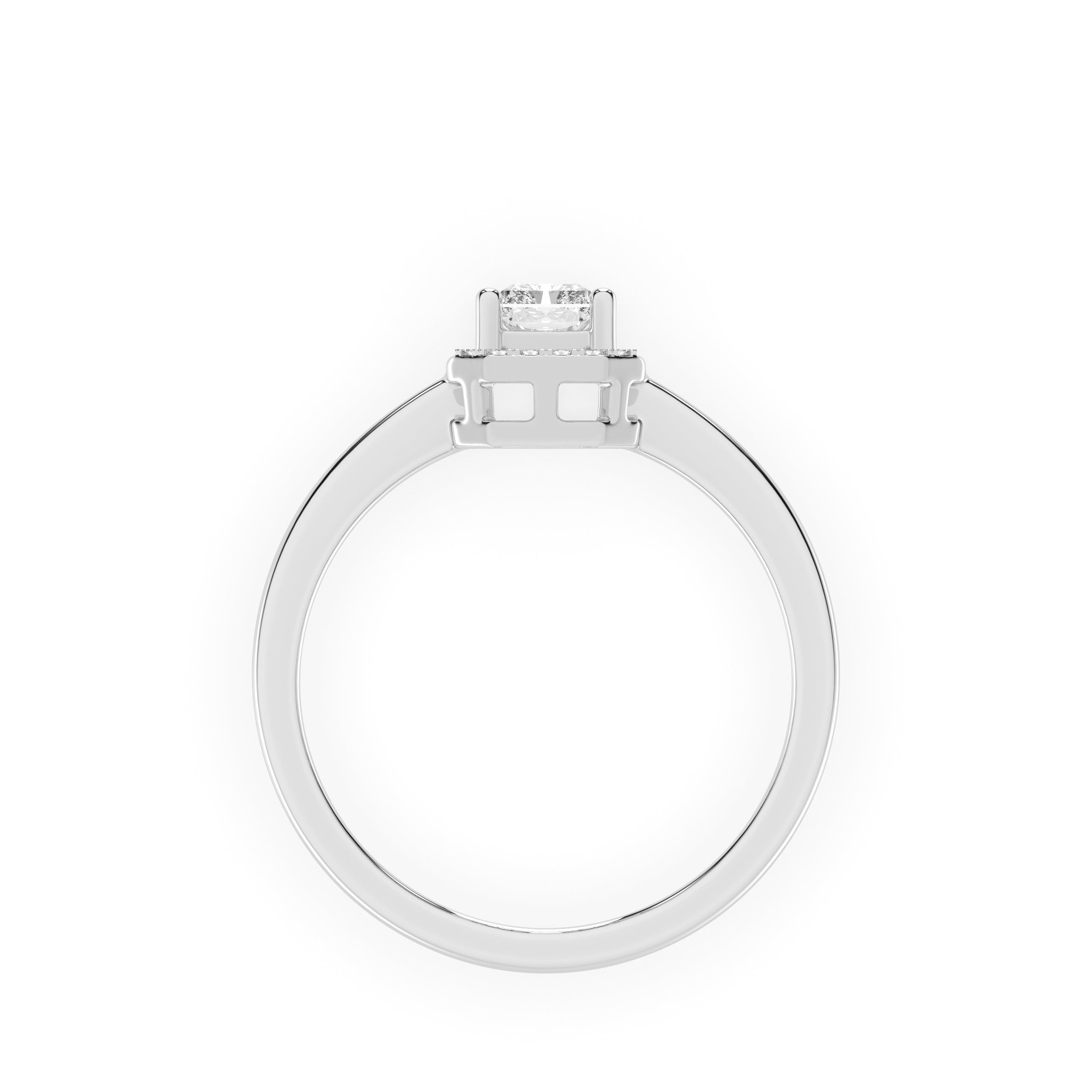Oval Pave Engagement Ring