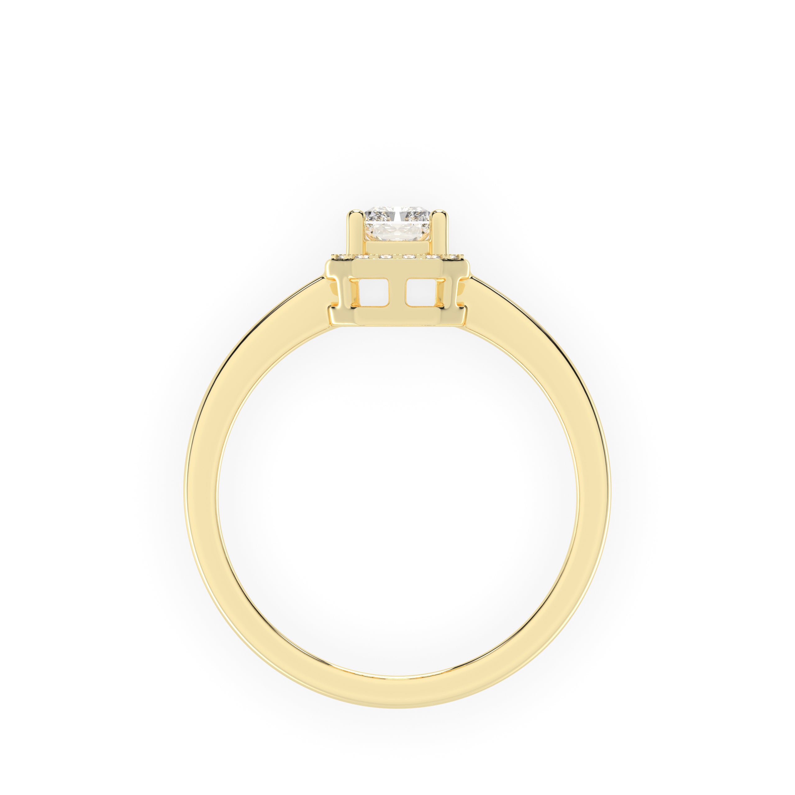 Oval Pave Engagement Ring