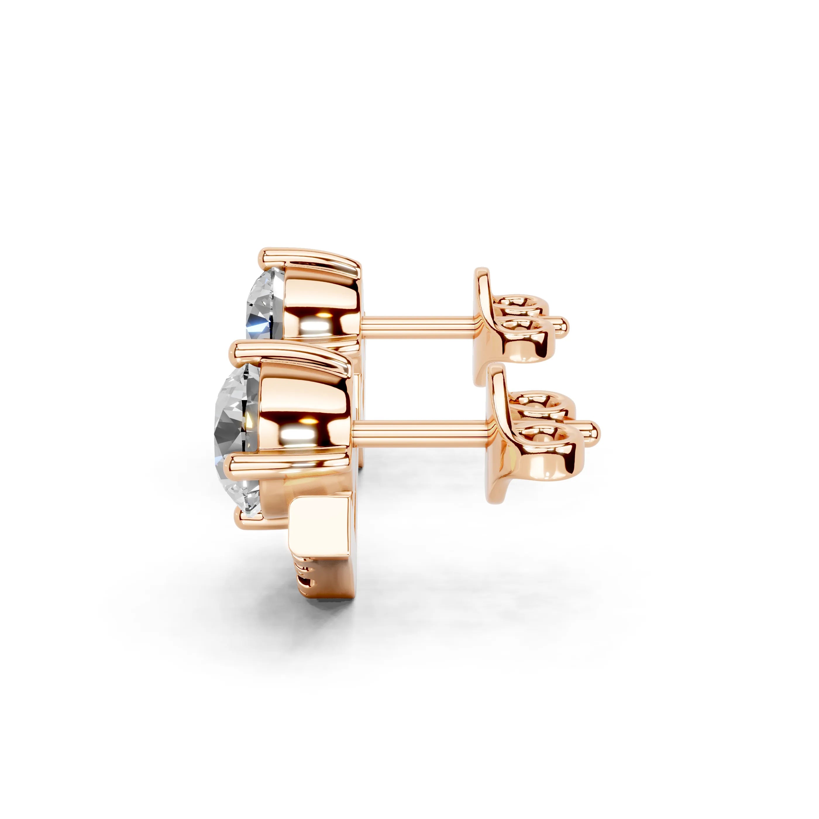 Emerging Round Stud Earrings