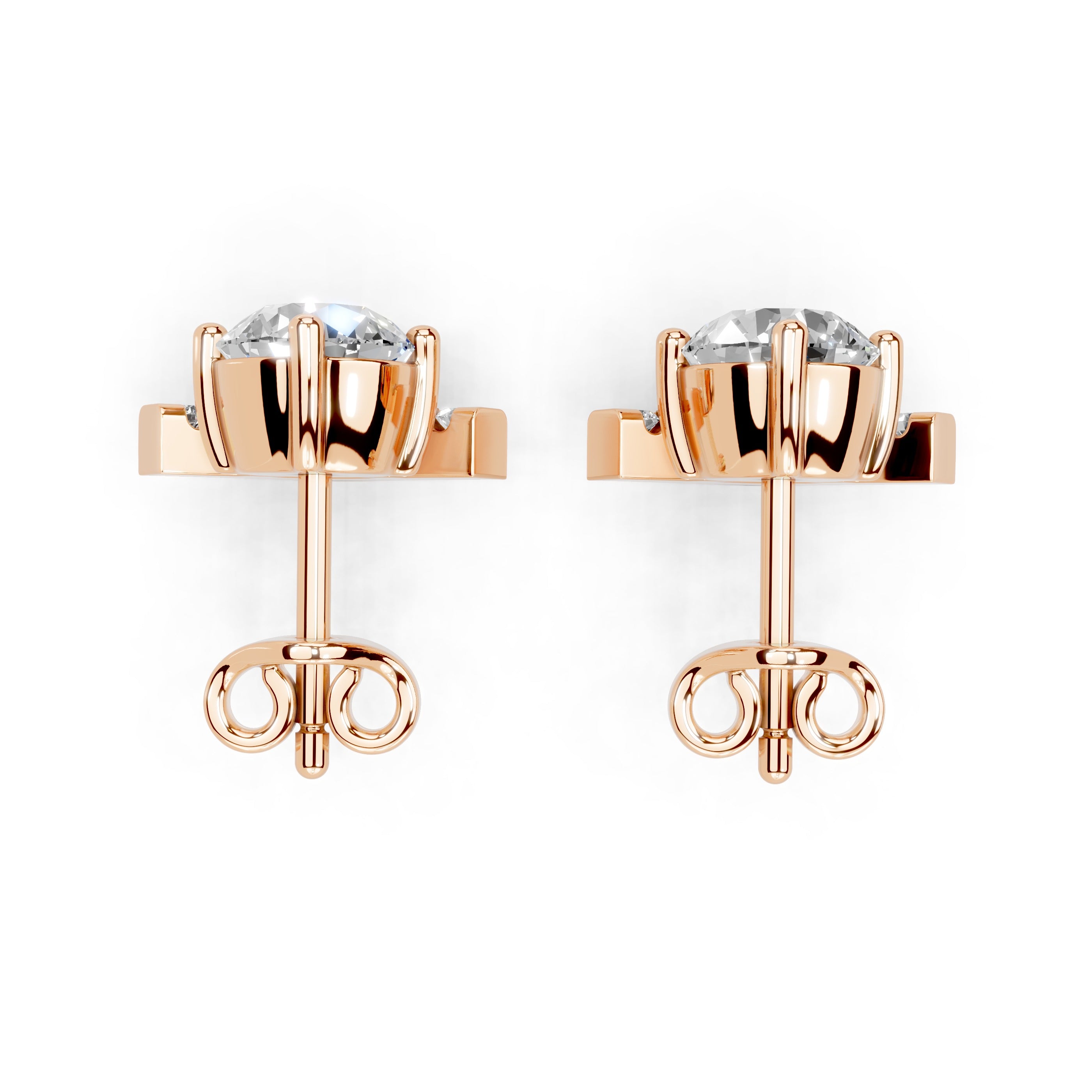 Emerging Round Stud Earrings