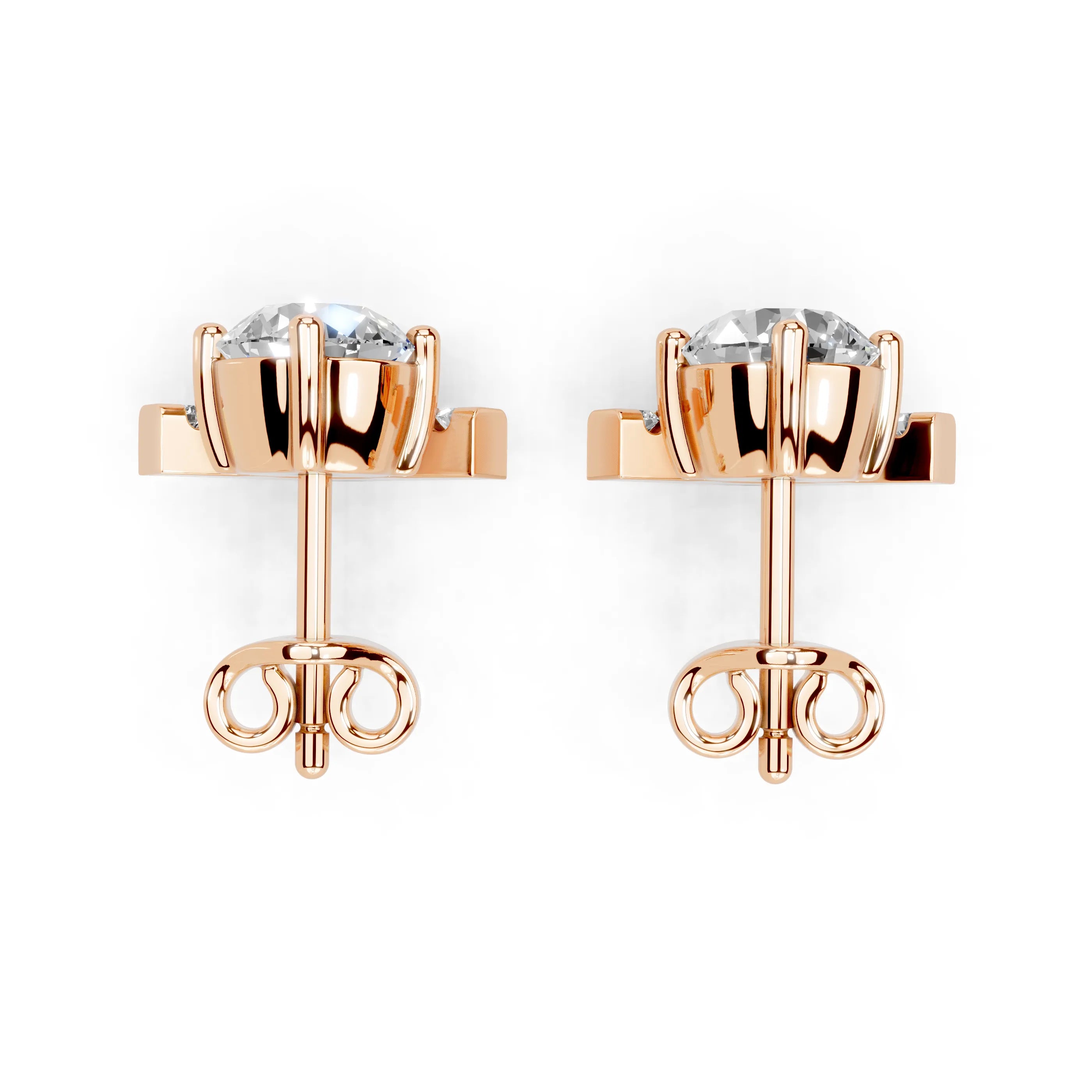 Emerging Round Stud Earrings