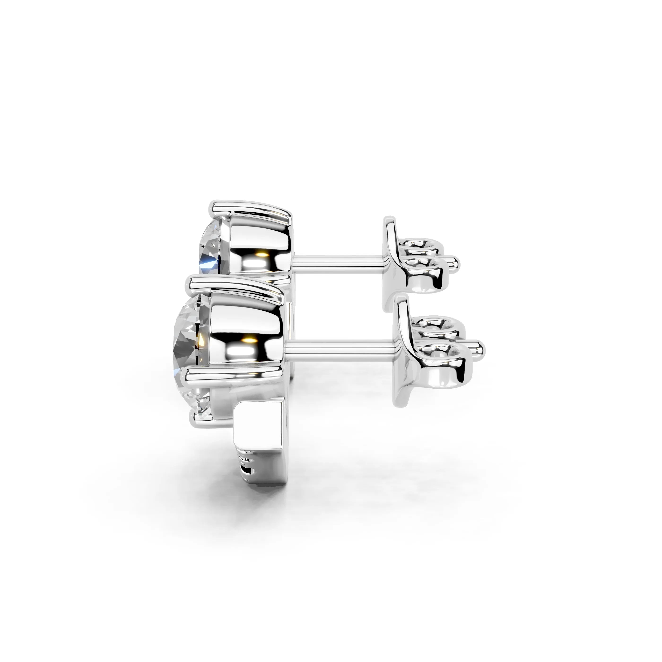 Emerging Round Stud Earrings