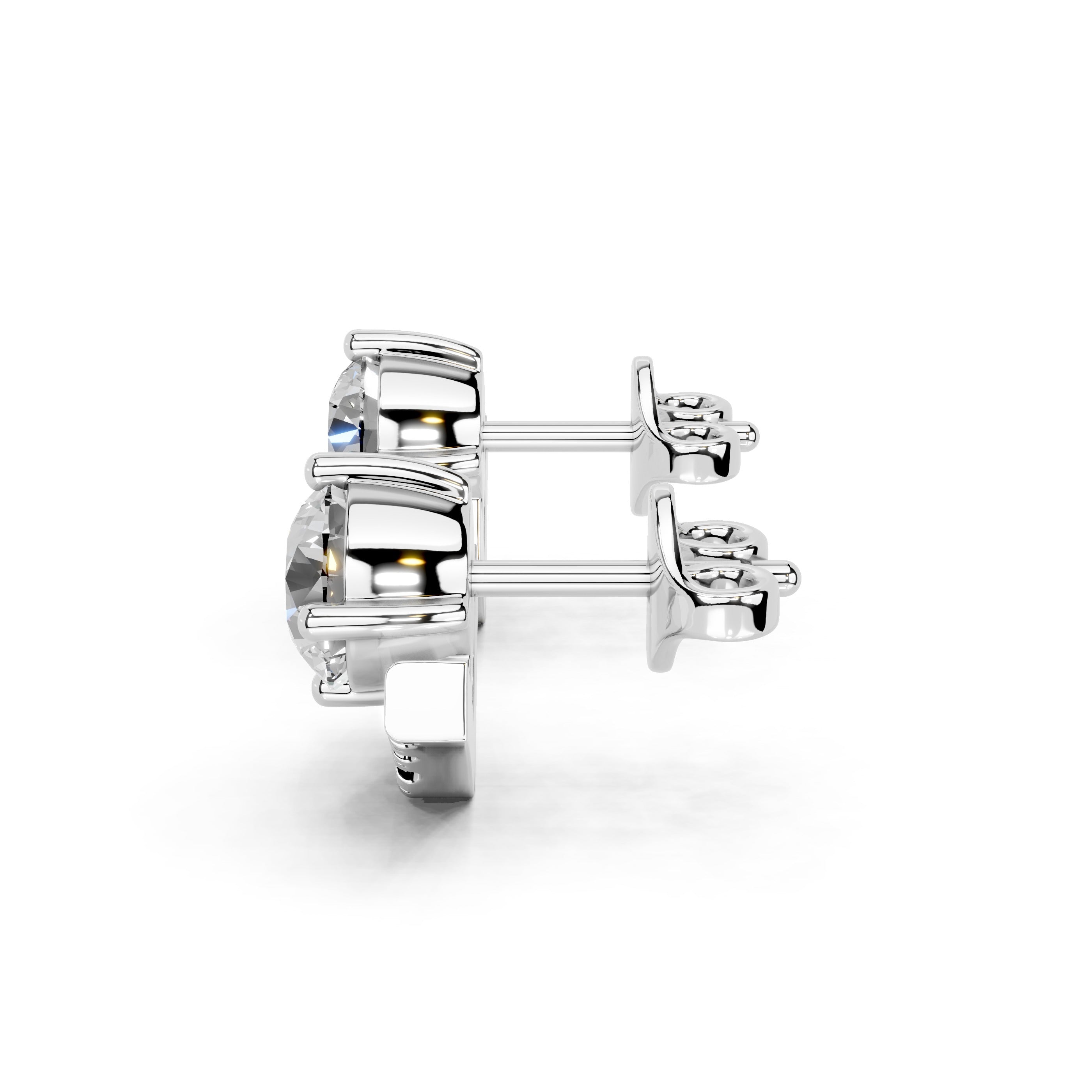 Emerging Round Stud Earrings
