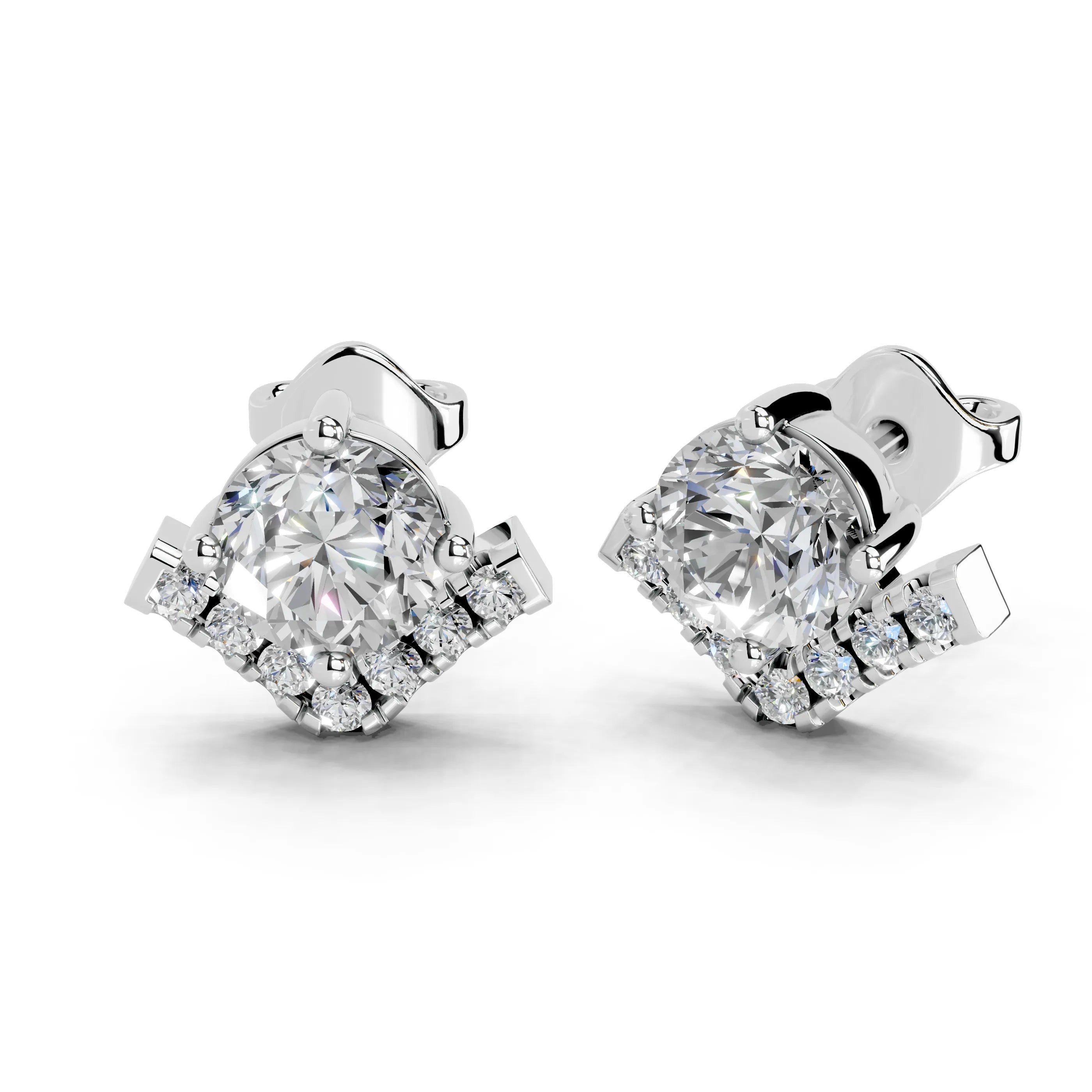 Emerging Round Stud Earrings