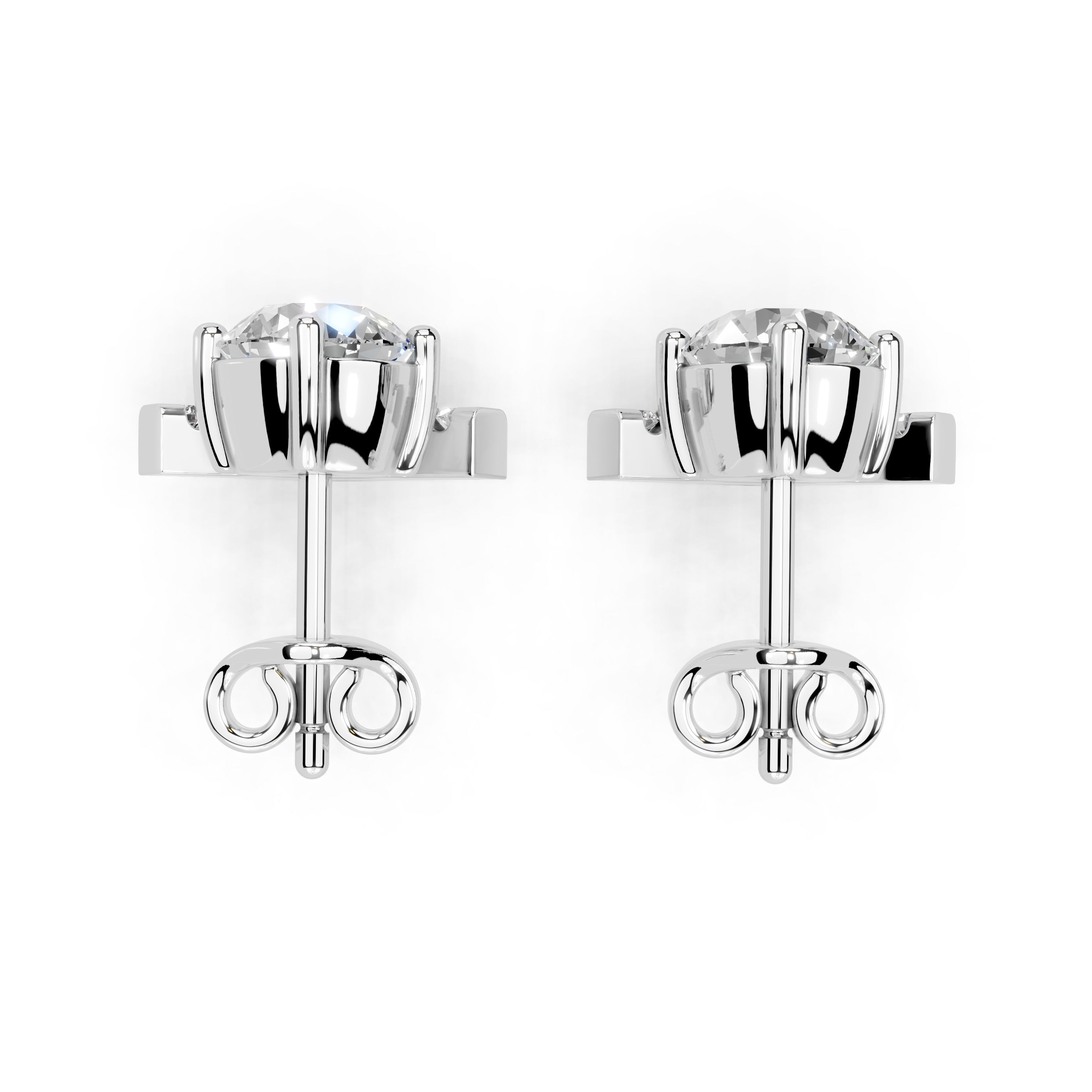 Emerging Round Stud Earrings