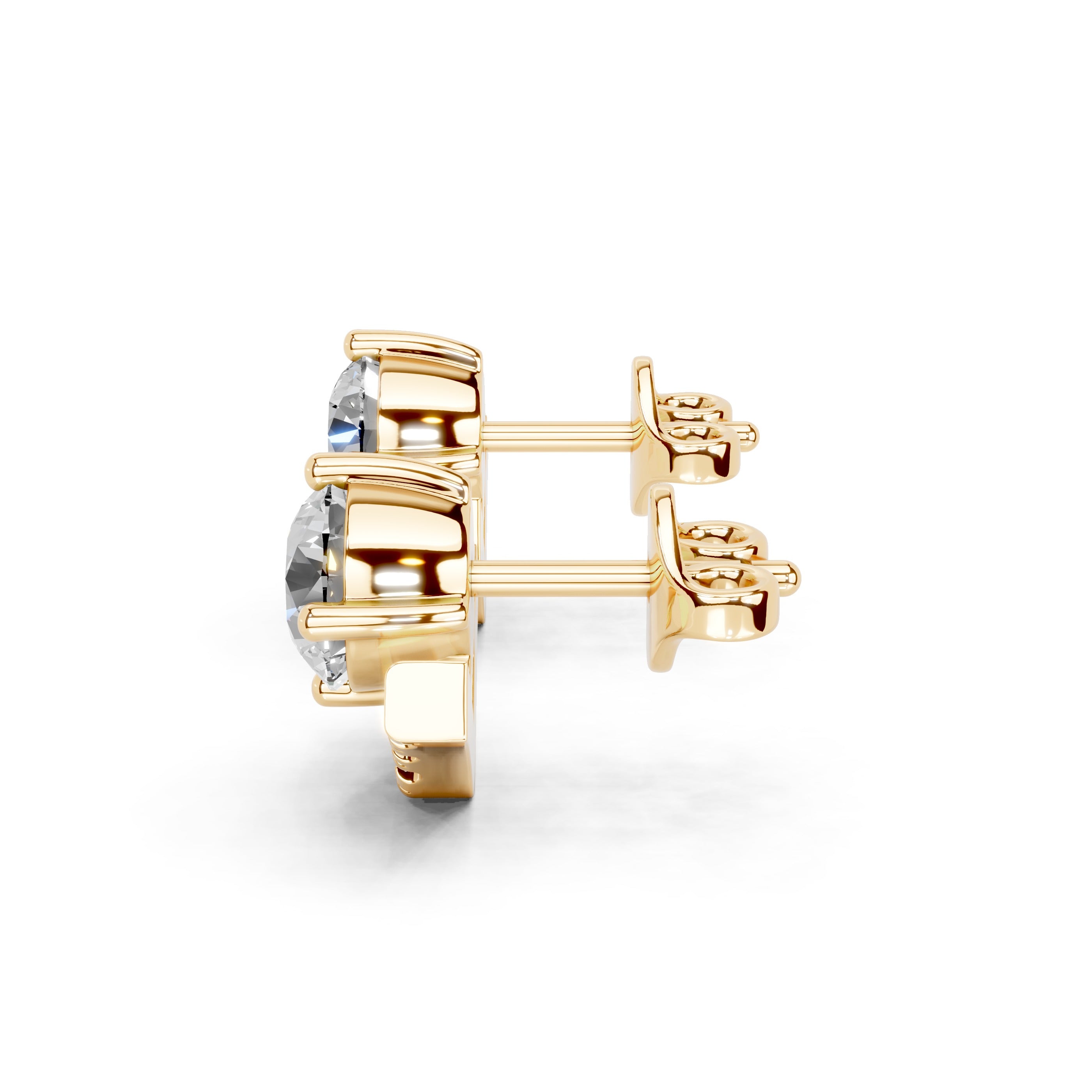 Emerging Round Stud Earrings