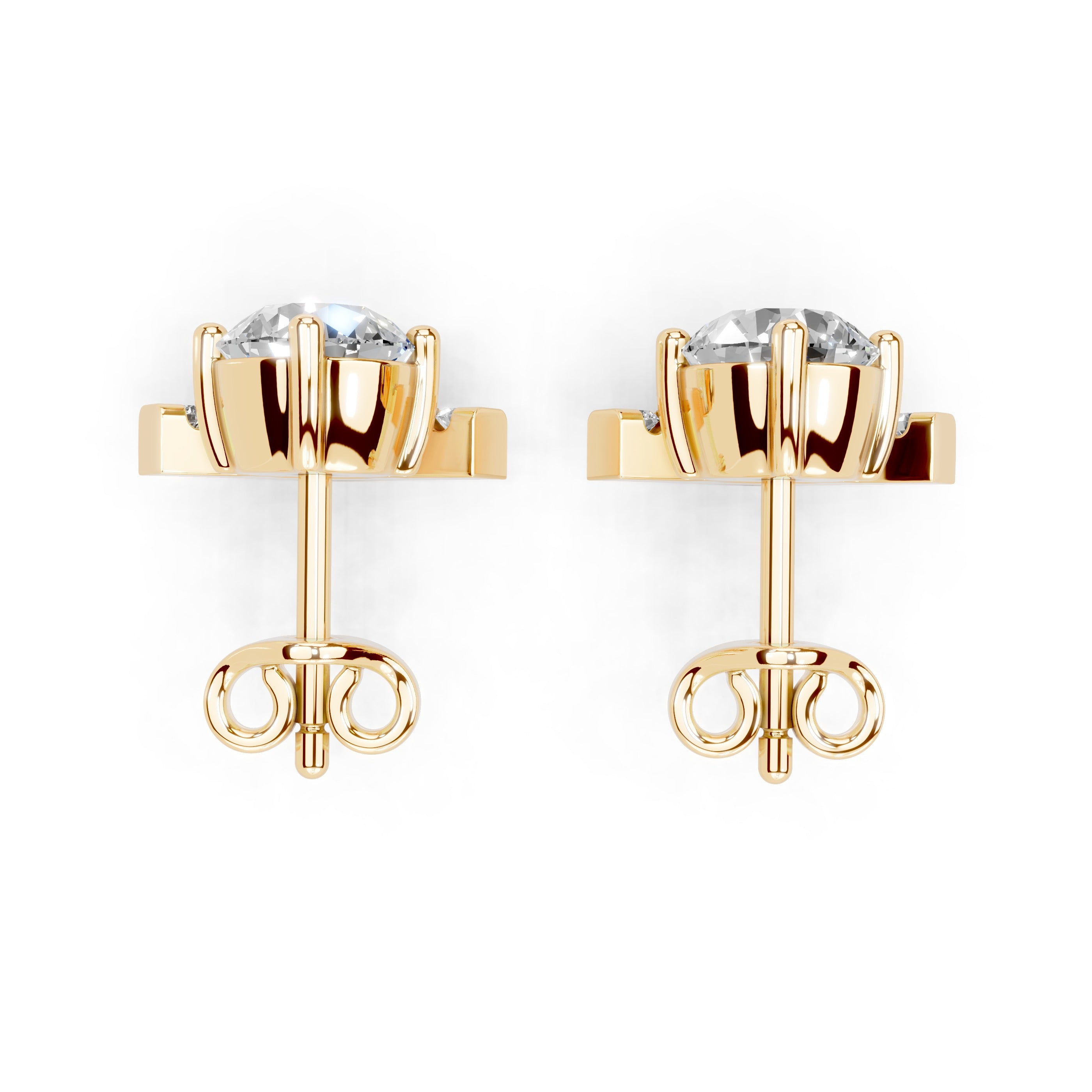 Emerging Round Stud Earrings