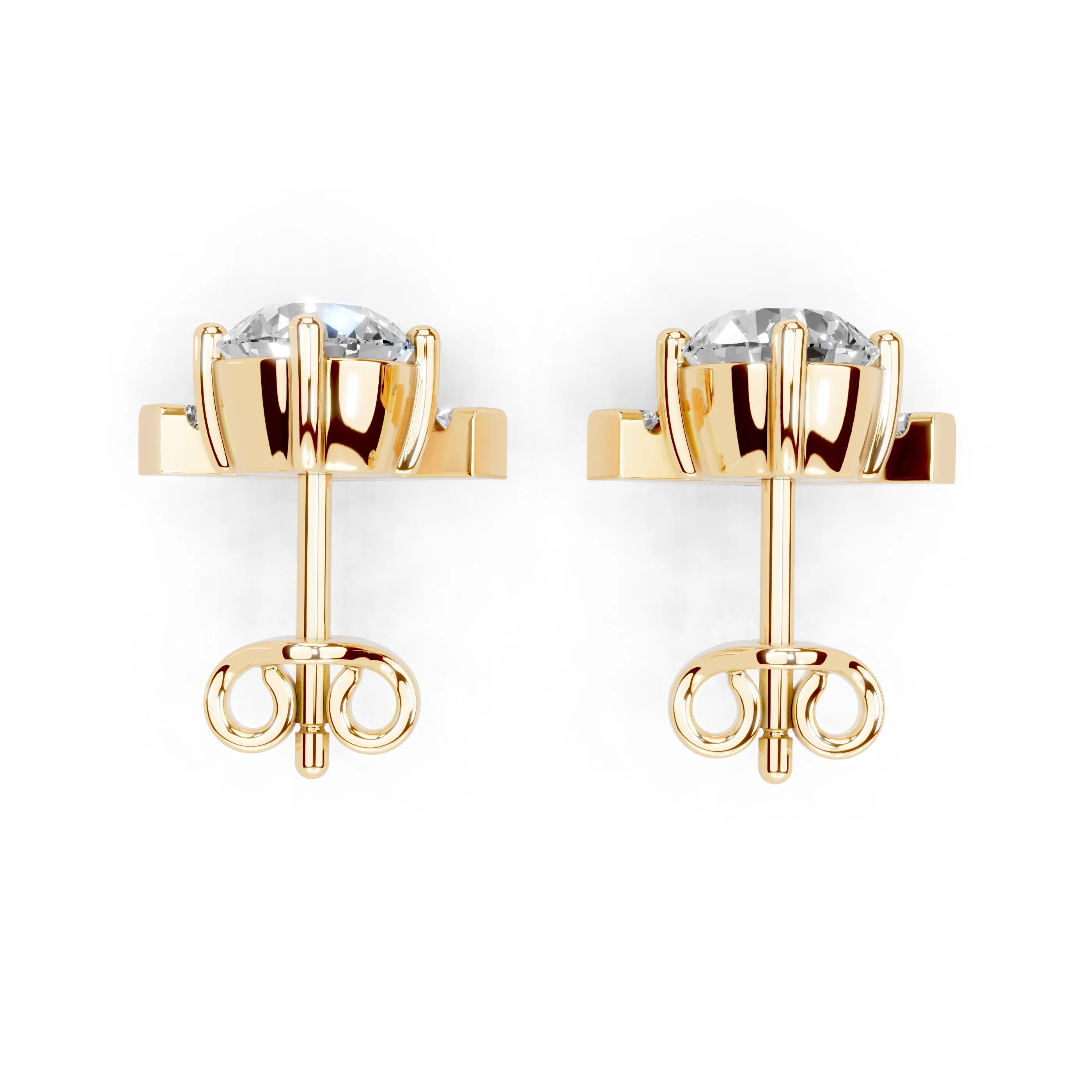 Emerging Round Stud Earrings