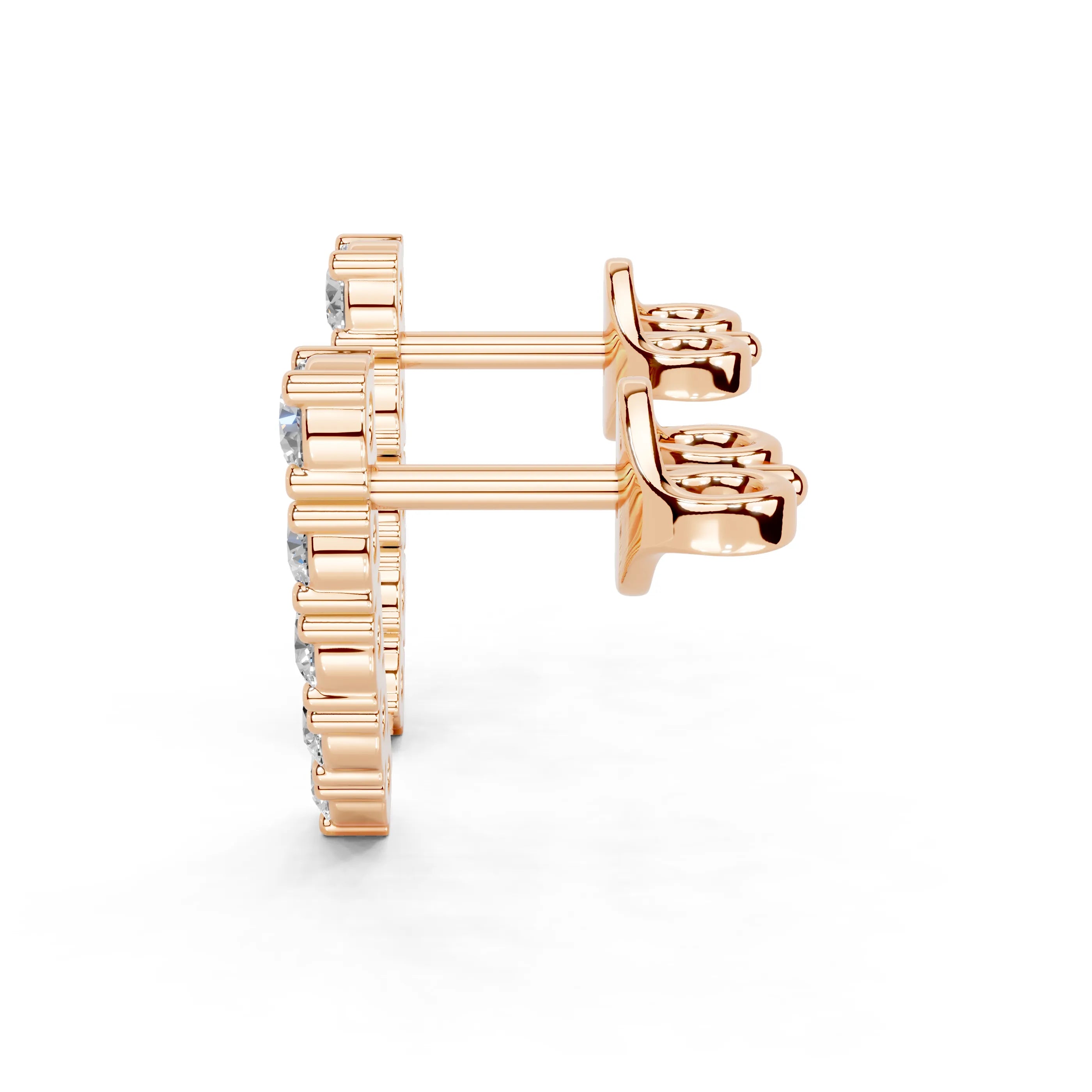 Curved Climber Earrings
