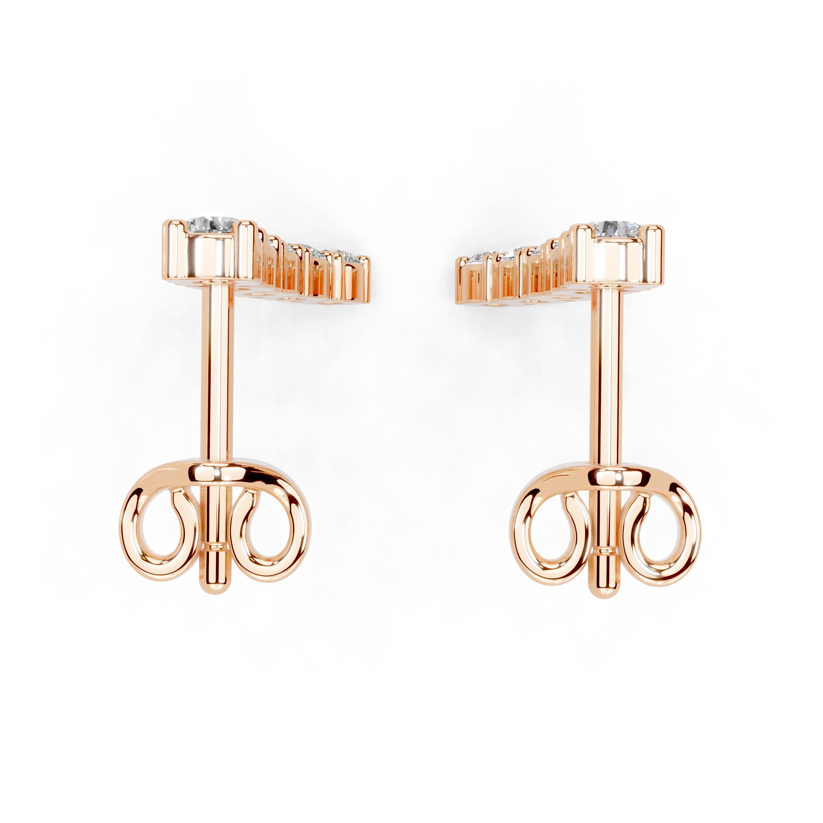 Curved Climber Earrings
