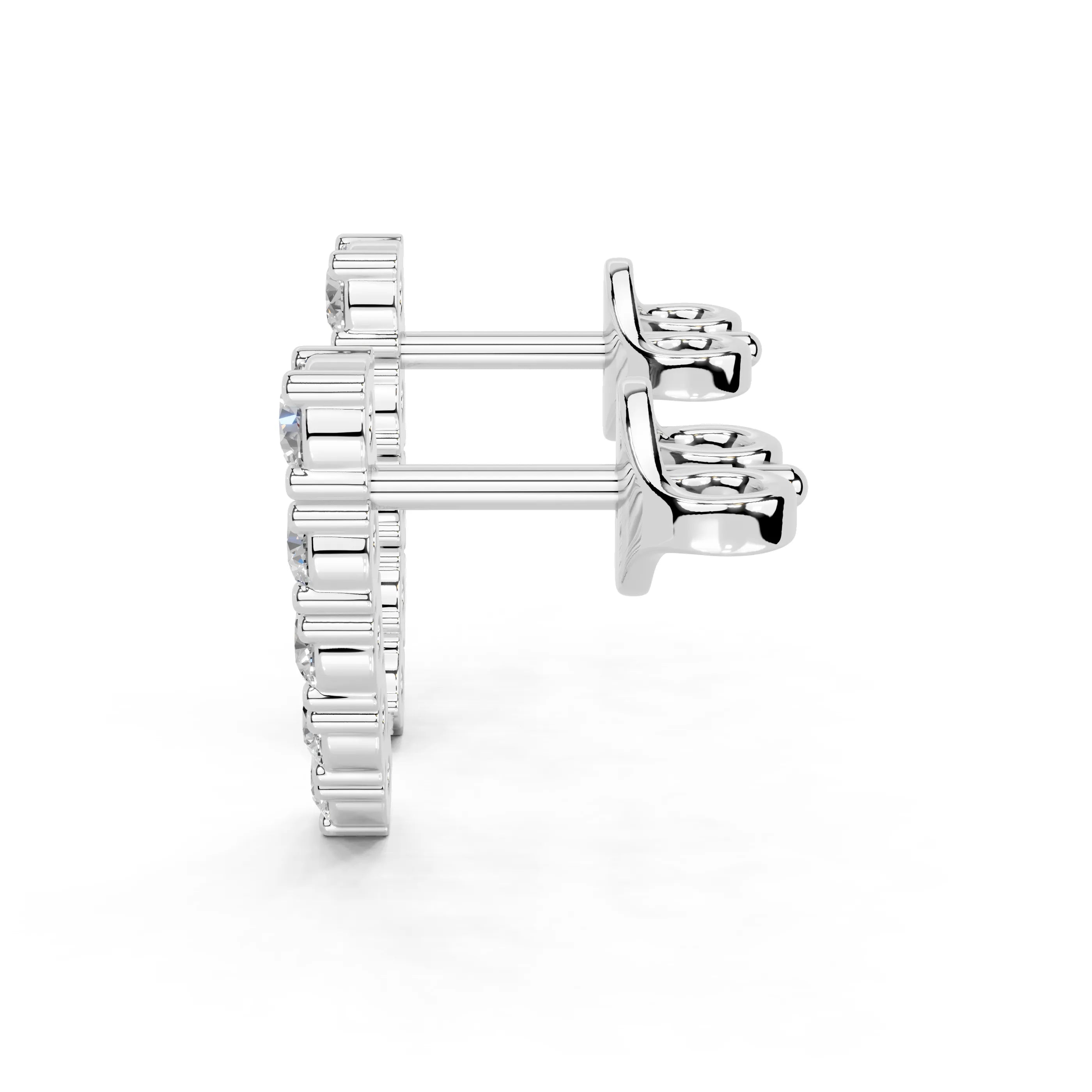 Curved Climber Earrings