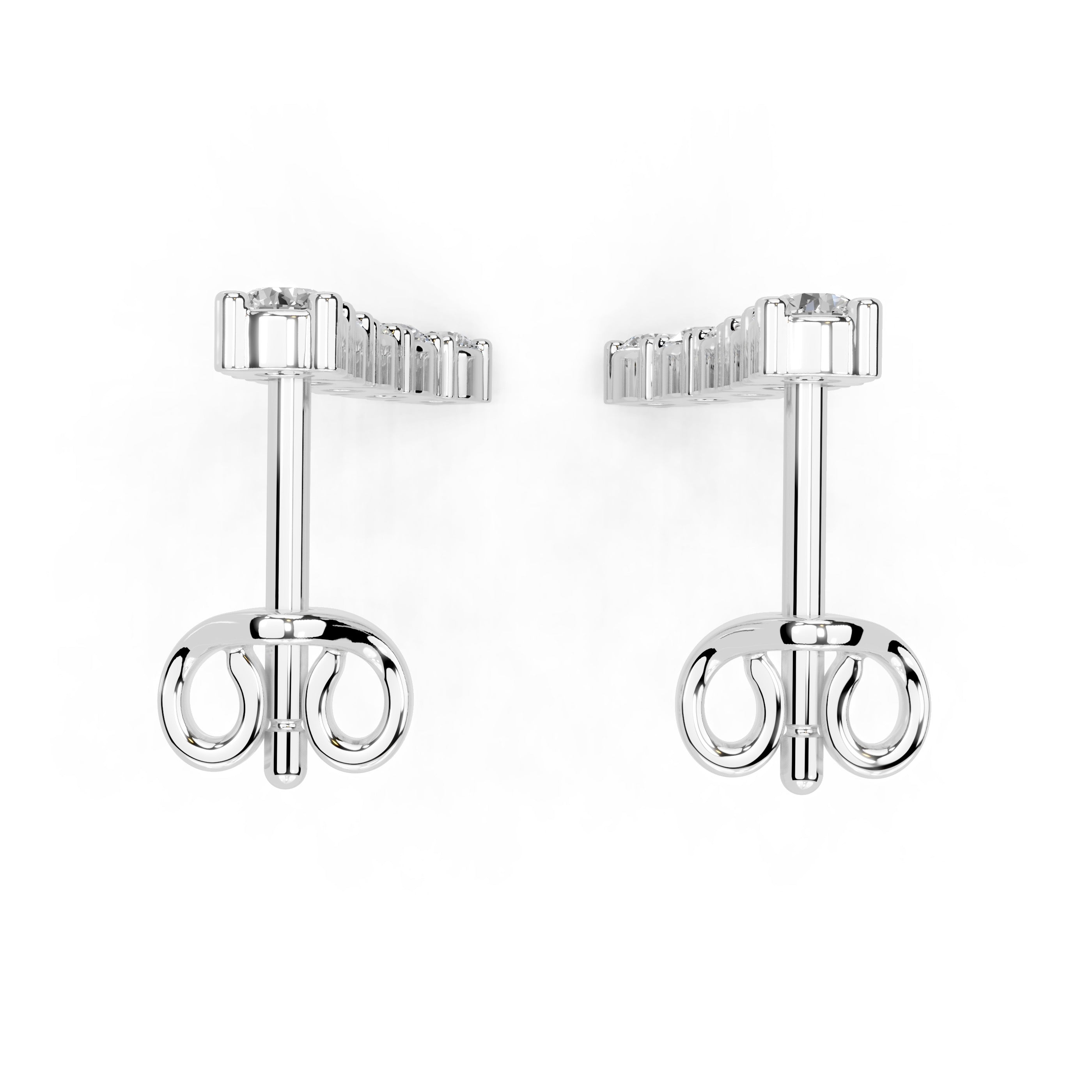 Curved Climber Earrings