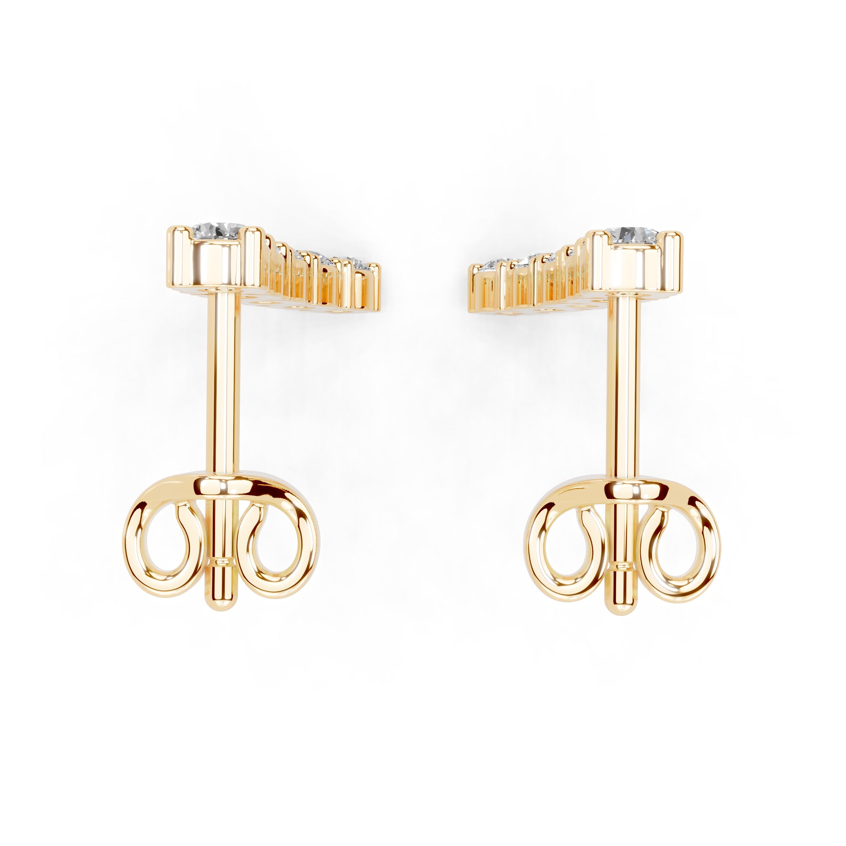 Curved Climber Earrings