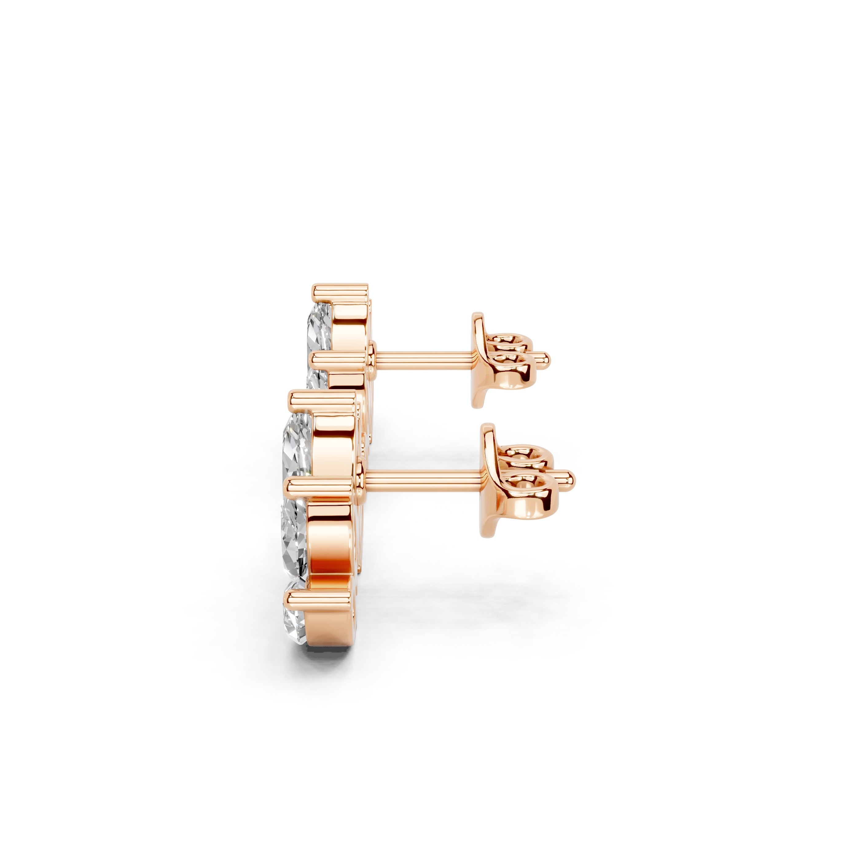 Marquise Cluster Stud Earrings