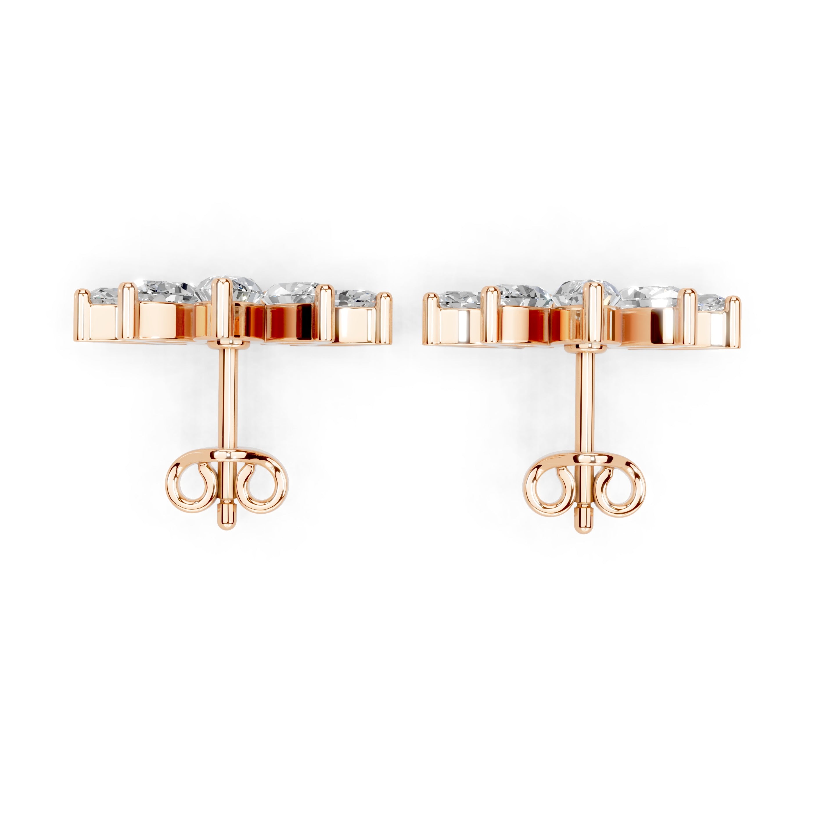 Marquise Cluster Stud Earrings