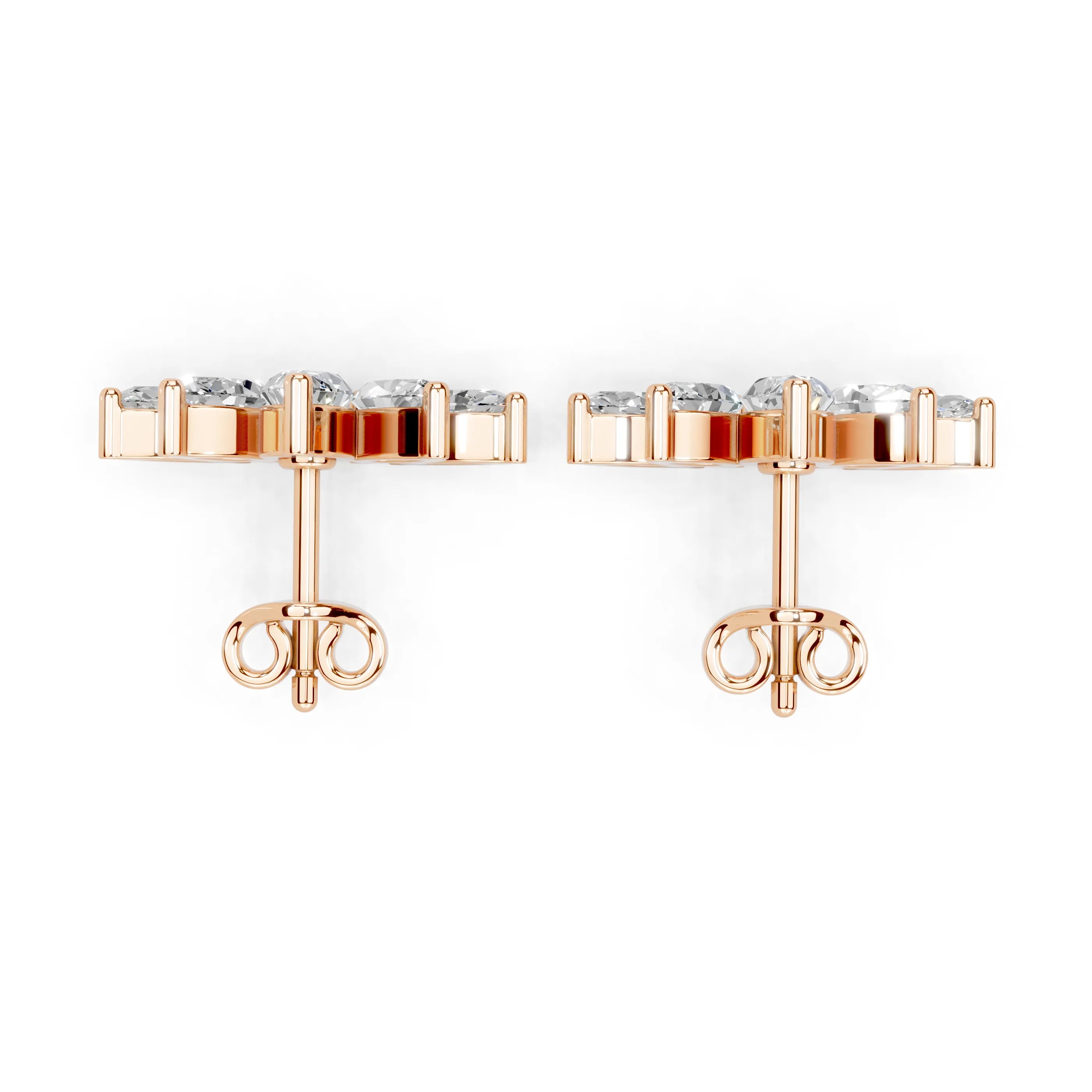 Marquise Cluster Stud Earrings