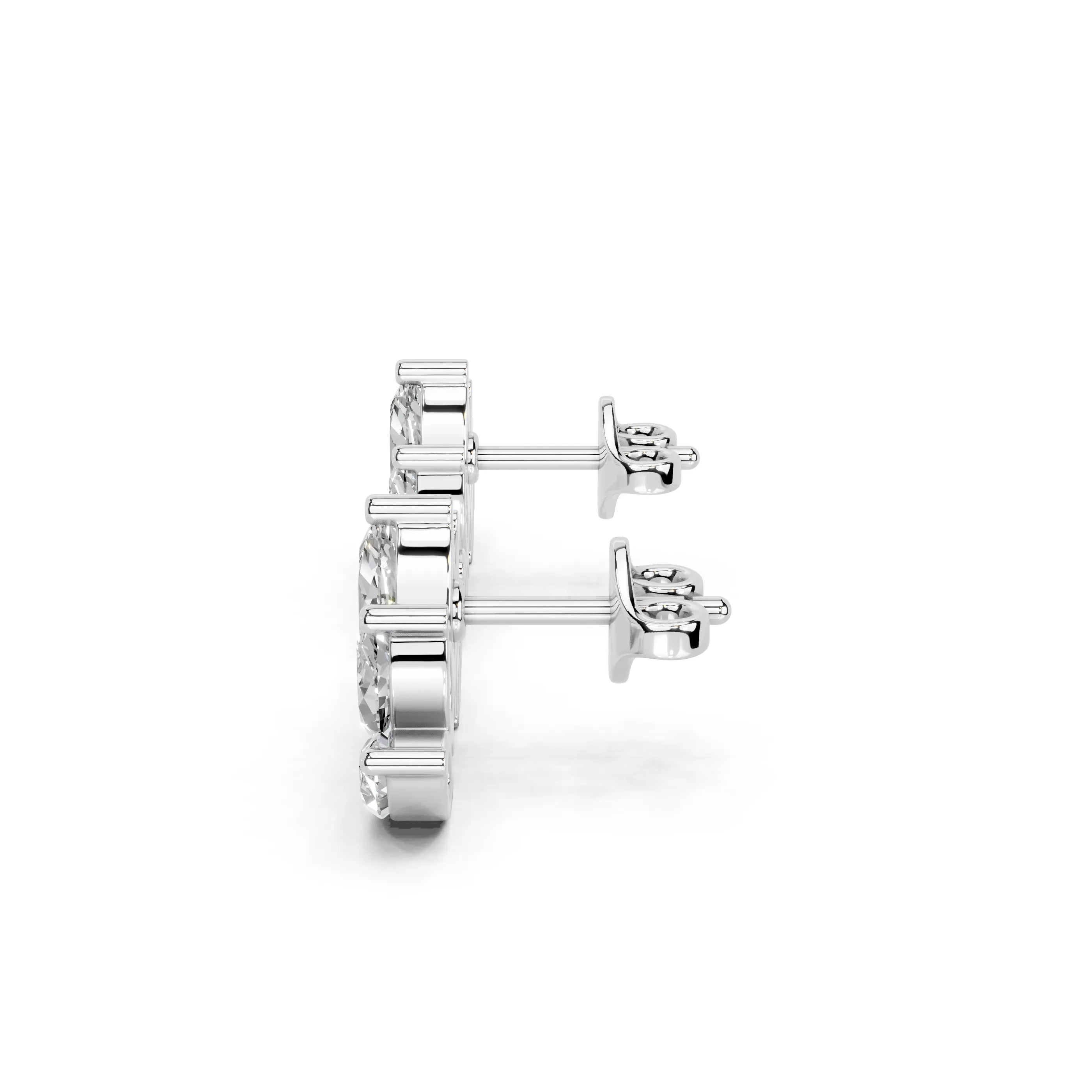 Marquise Cluster Stud Earrings
