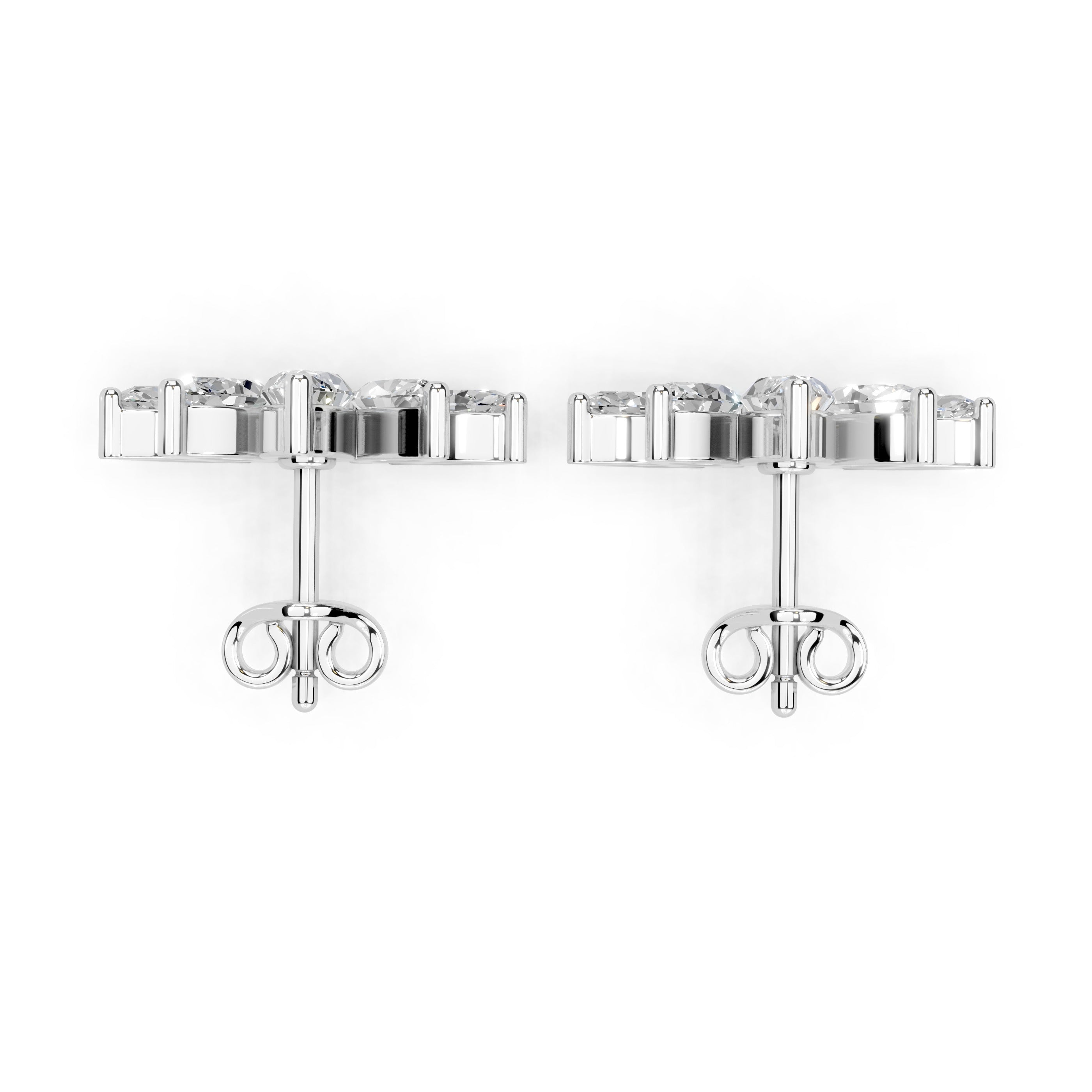 Marquise Cluster Stud Earrings