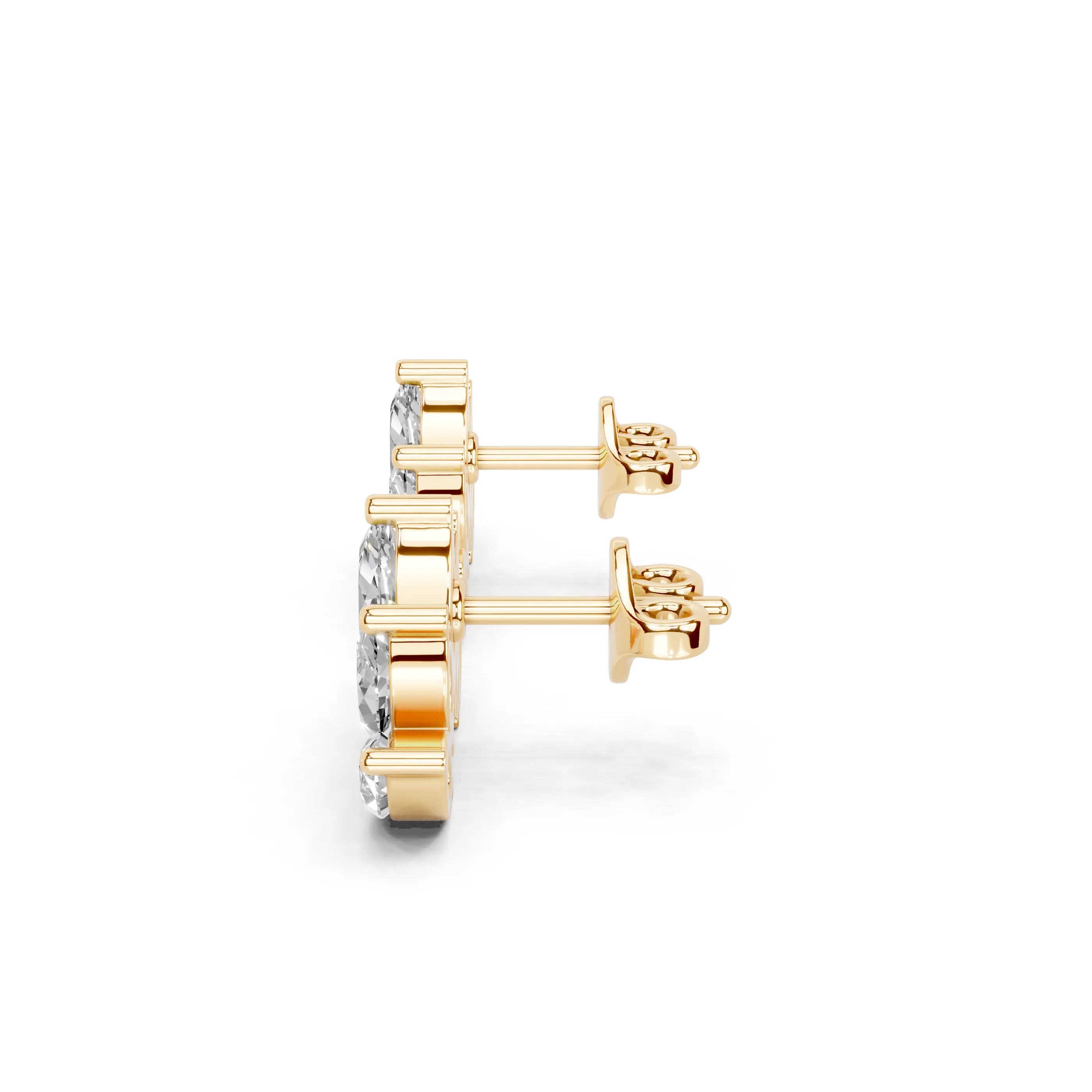 Marquise Cluster Stud Earrings