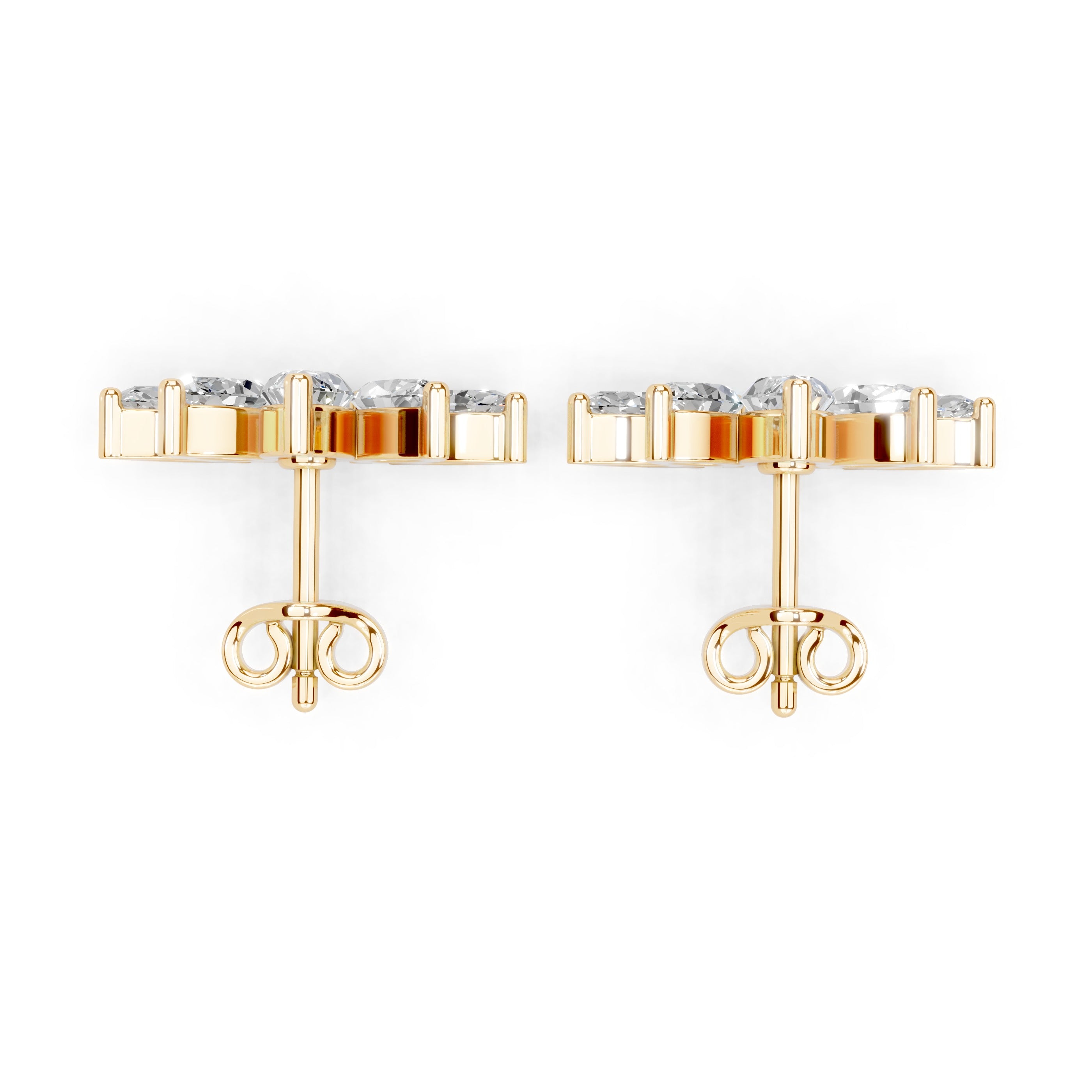 Marquise Cluster Stud Earrings