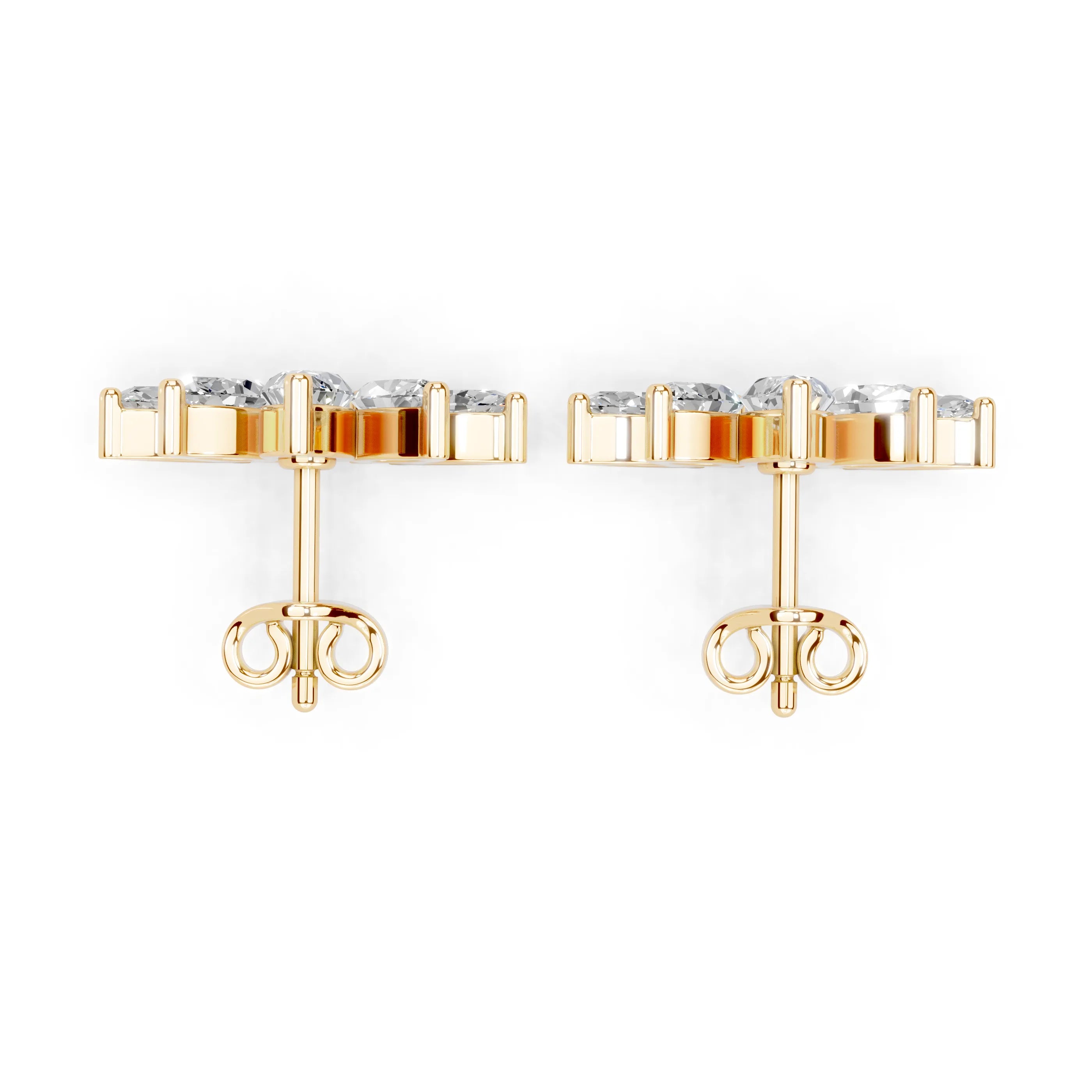 Marquise Cluster Stud Earrings