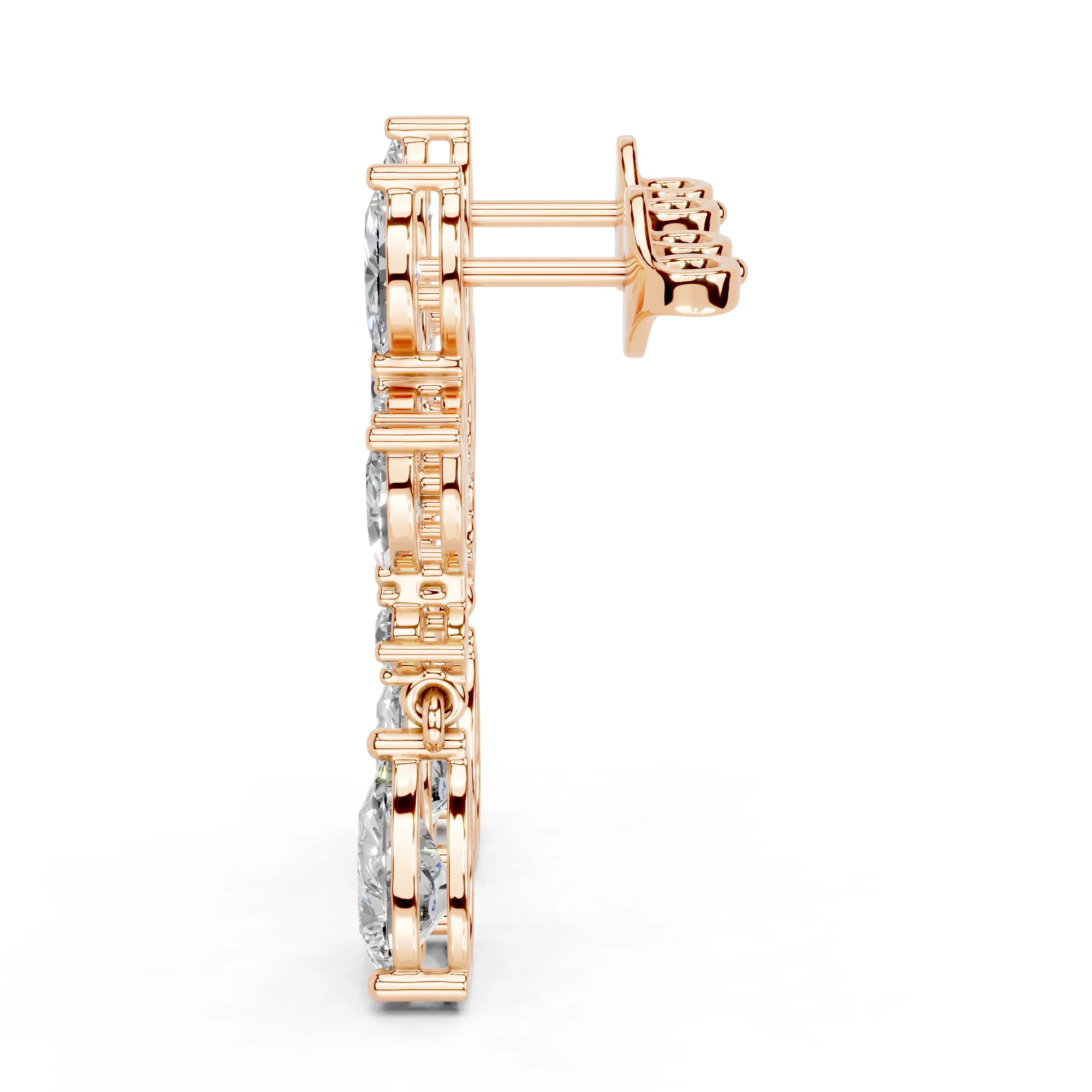 Pear & Marquise Drop Earrings