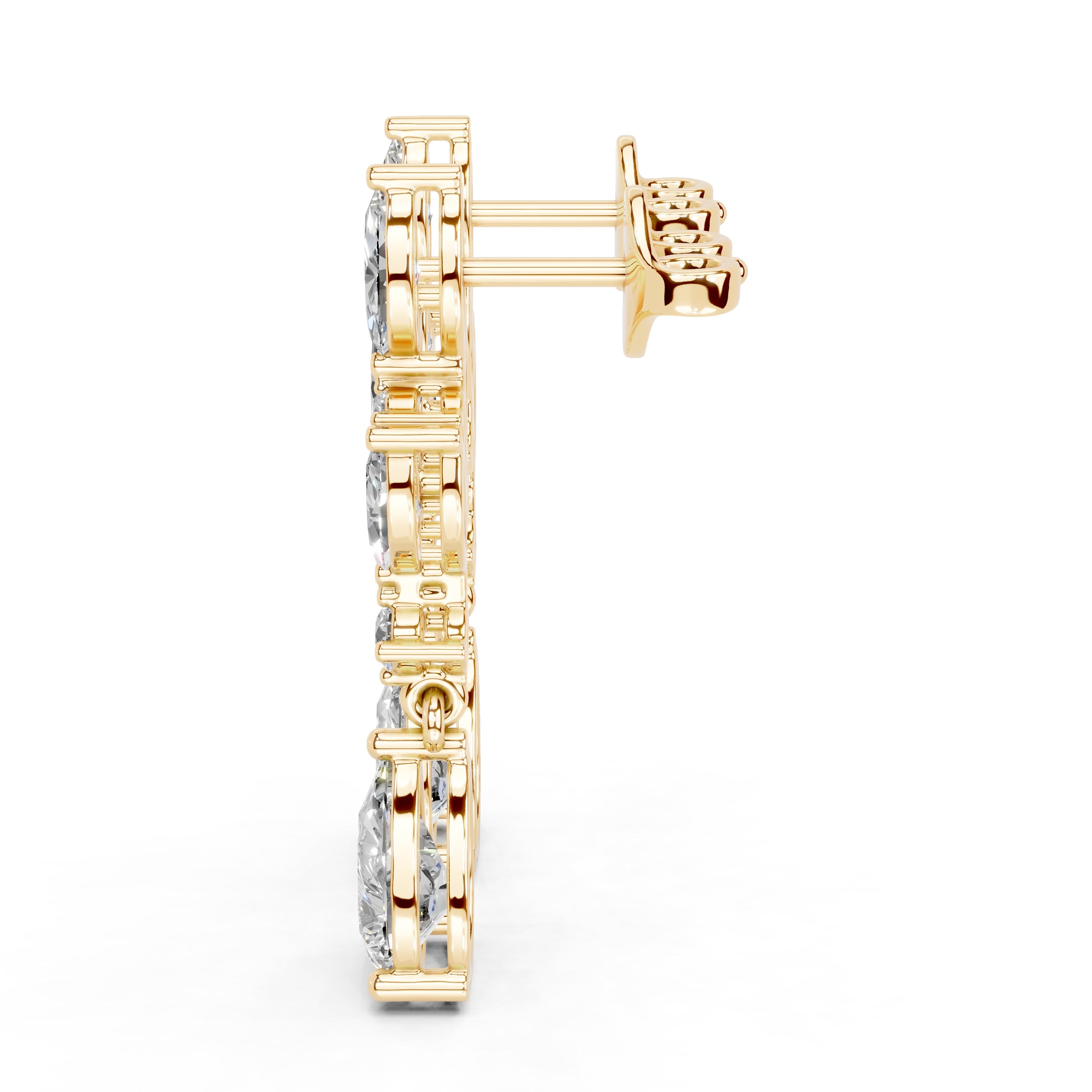 Pear & Marquise Drop Earrings