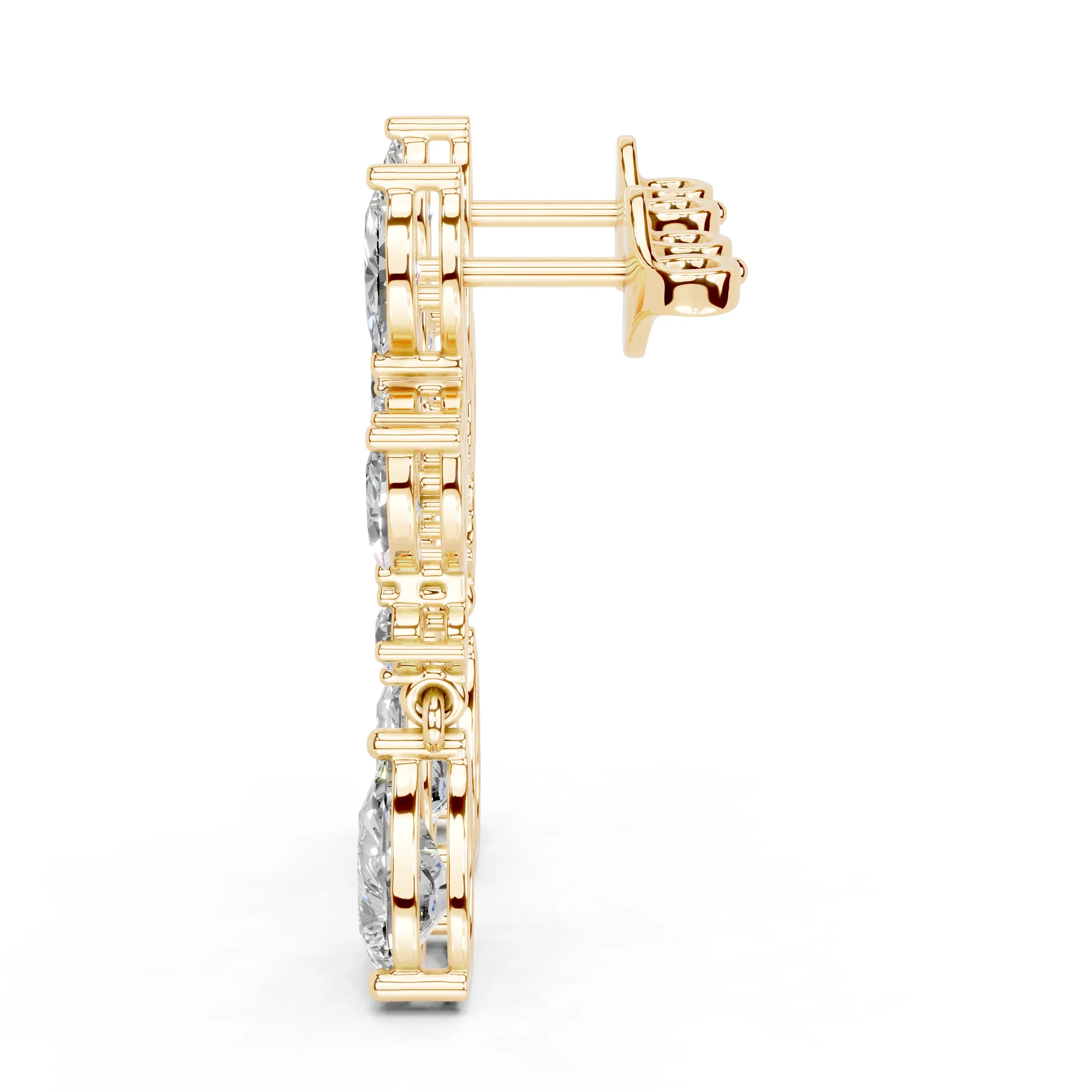Pear & Marquise Drop Earrings
