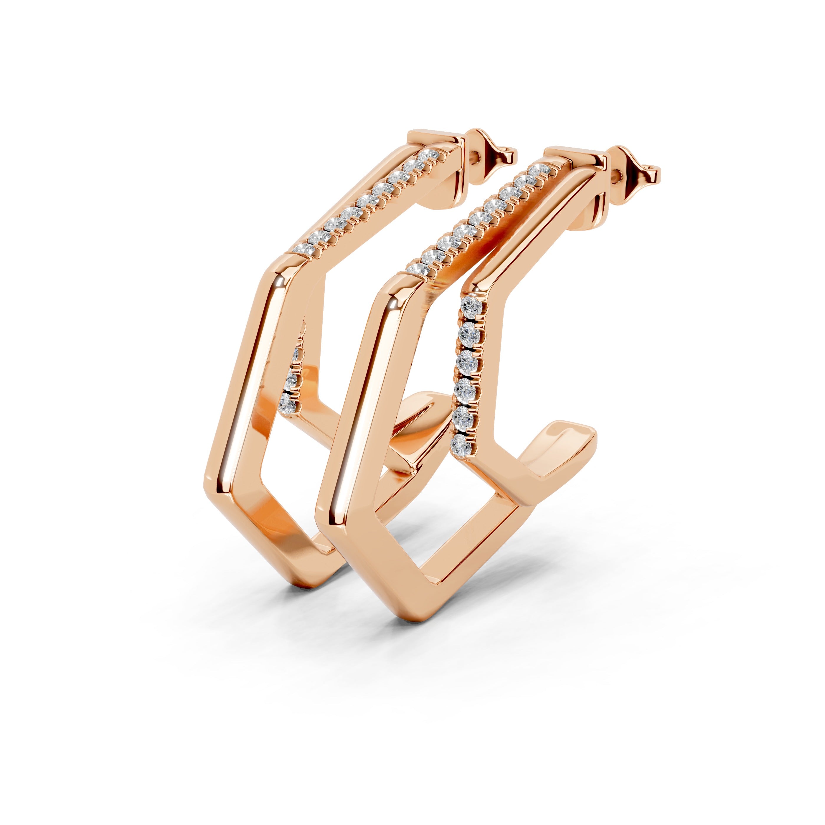 Geometric Hoop Earrings